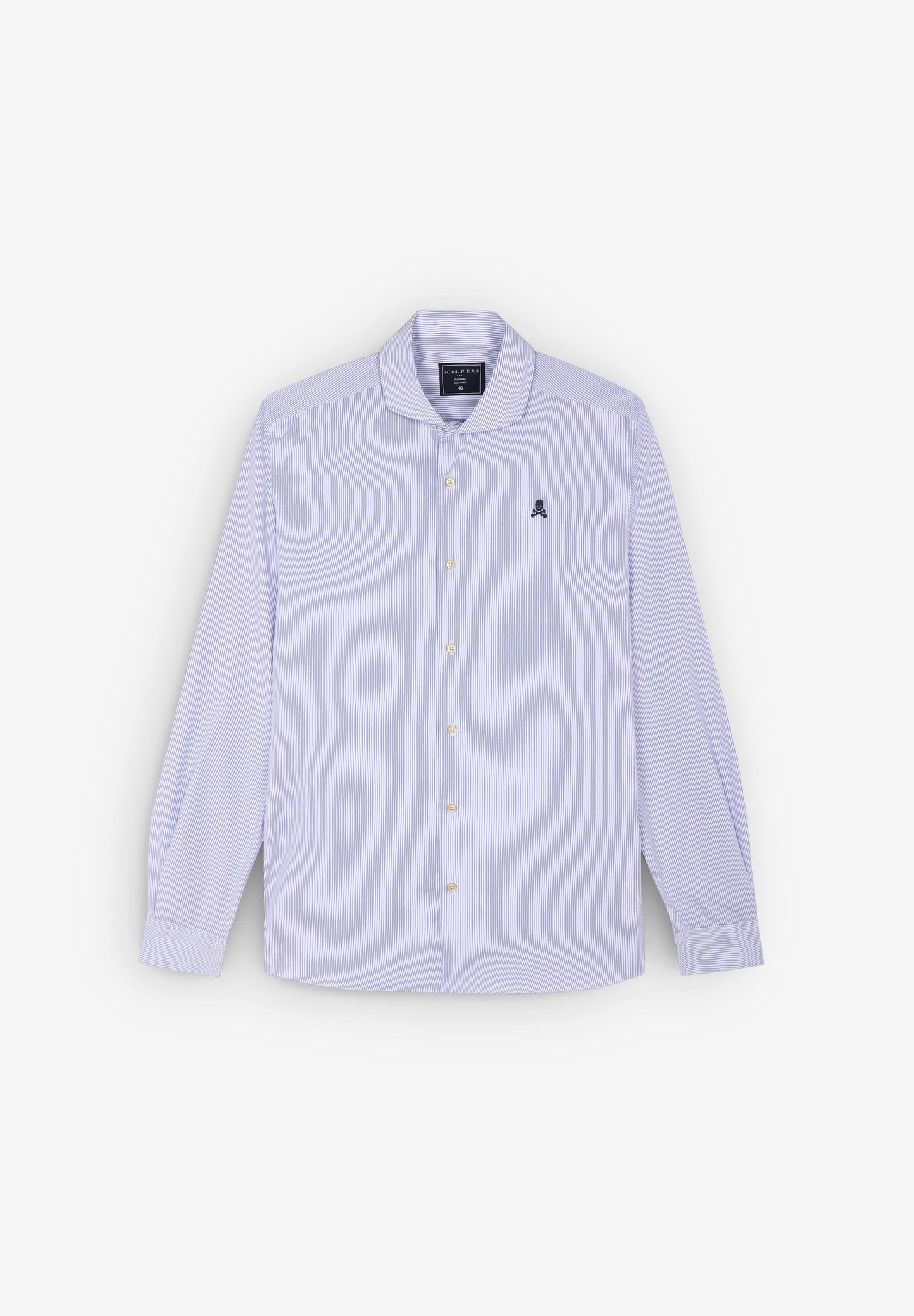 CHEMISE RAYURES SKULL CONTRASTANTES