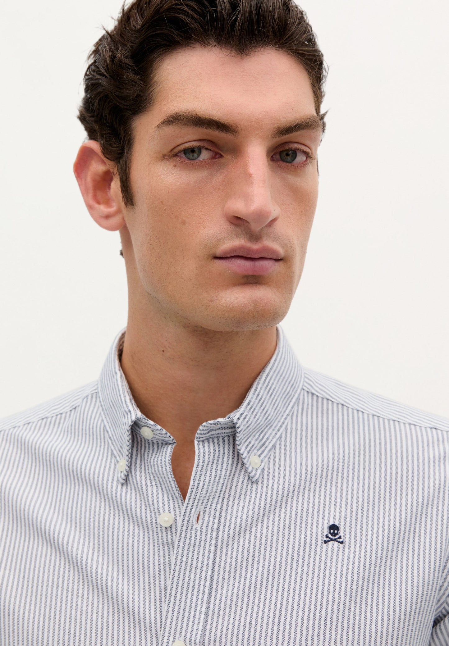 CHEMISE OXFORD SKULL CONTRASTANT