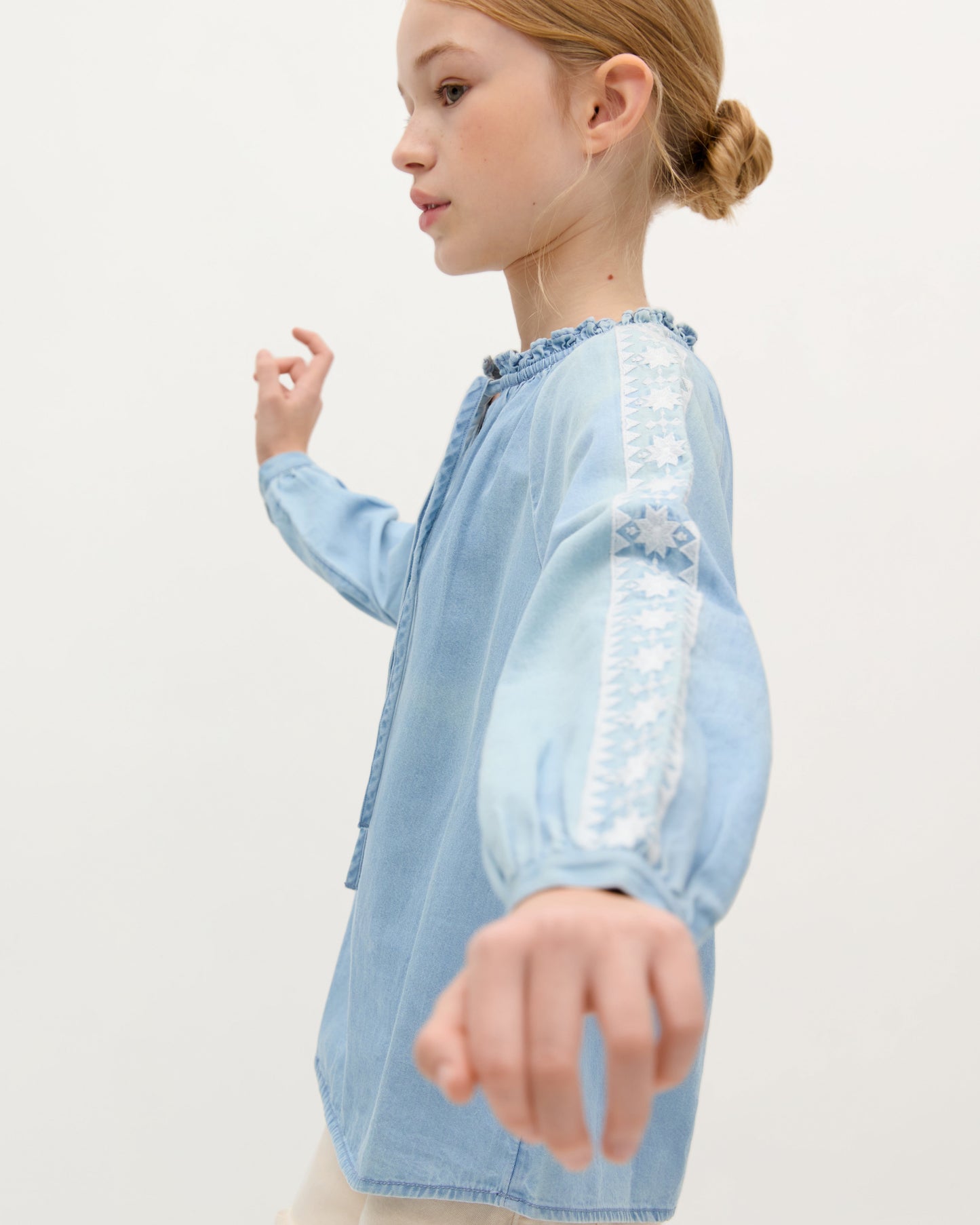 CHEMISE JEAN BRODÉE