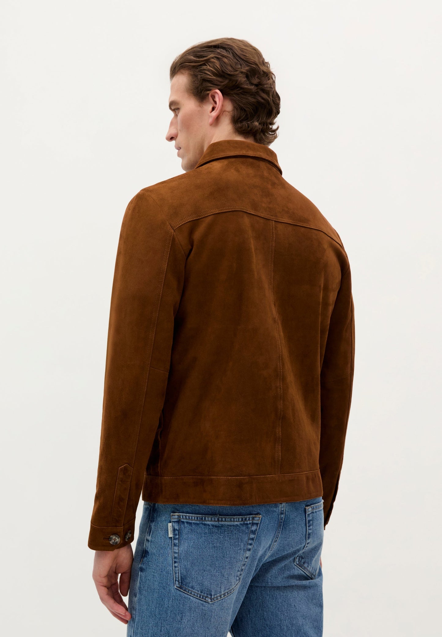 VESTE CUIR BOUTONS
