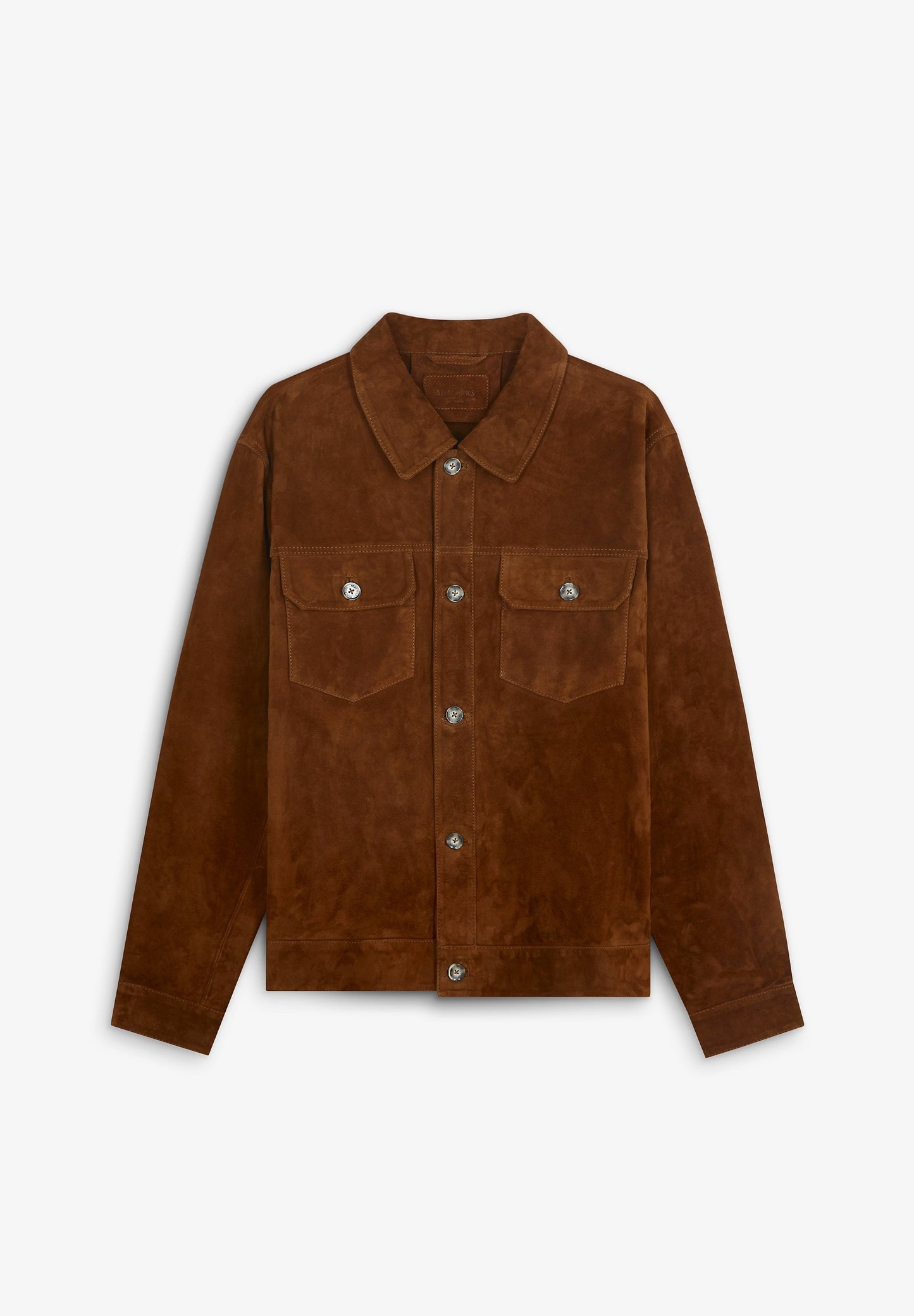 VESTE CUIR BOUTONS