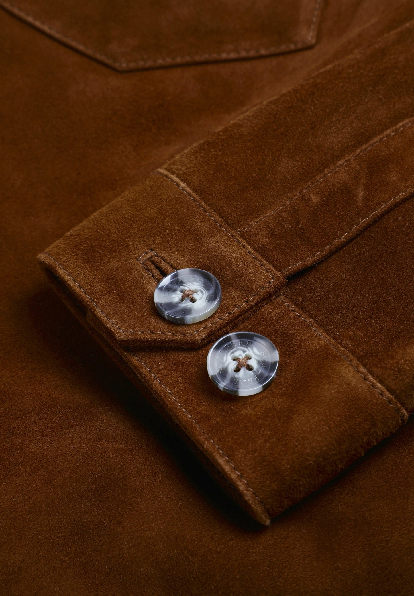 VESTE CUIR BOUTONS