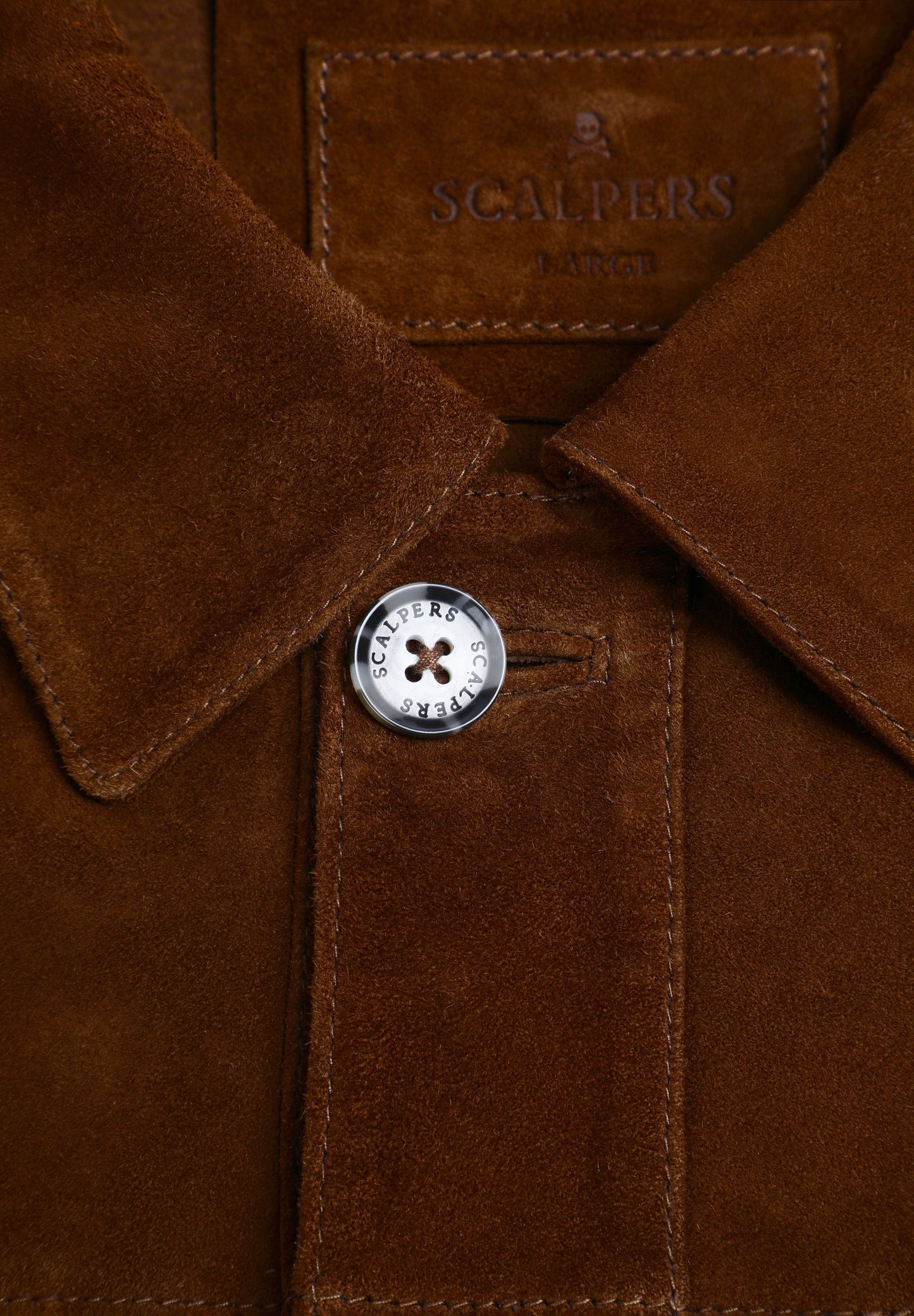 VESTE CUIR BOUTONS