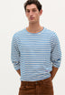 SCSTRIPED EMB LS TEE