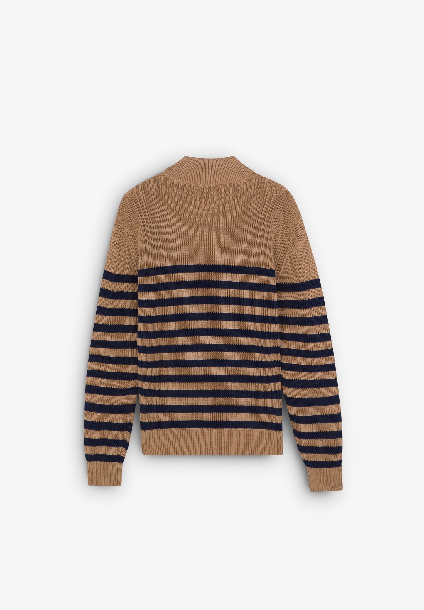 PULL RAYURES CÔTELÉ FERMETURE ÉCLAIR