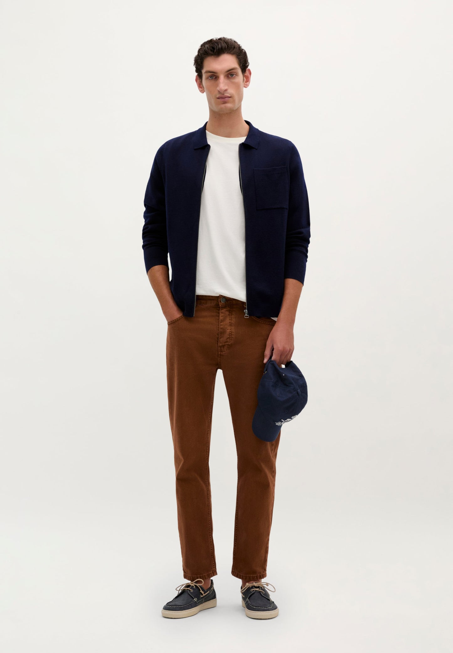 CARDIGAN EN MAILLE FERMETURE ÉCLAIR PREMIUM