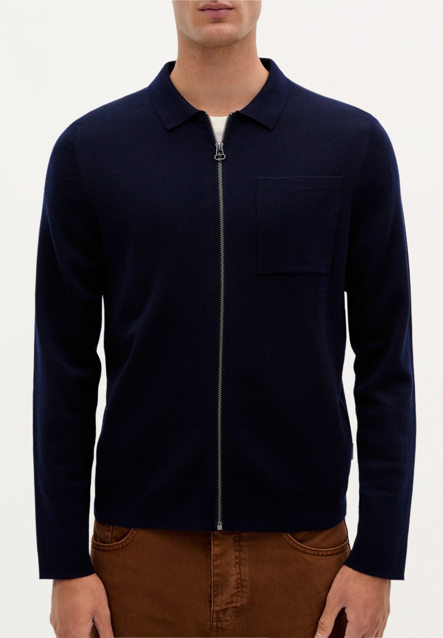 CARDIGAN EN MAILLE FERMETURE ÉCLAIR PREMIUM
