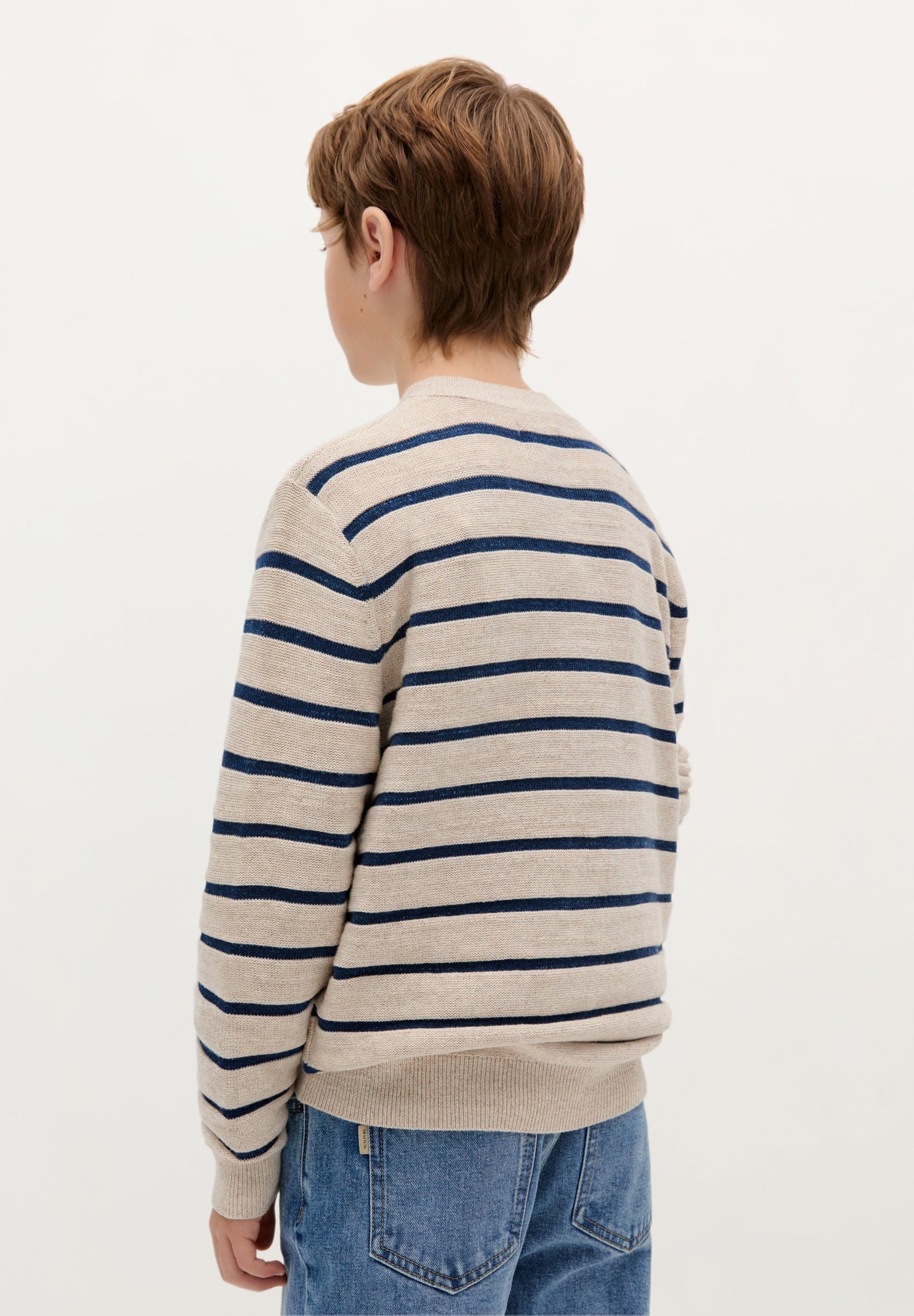 PULL RAYURES COL ROND