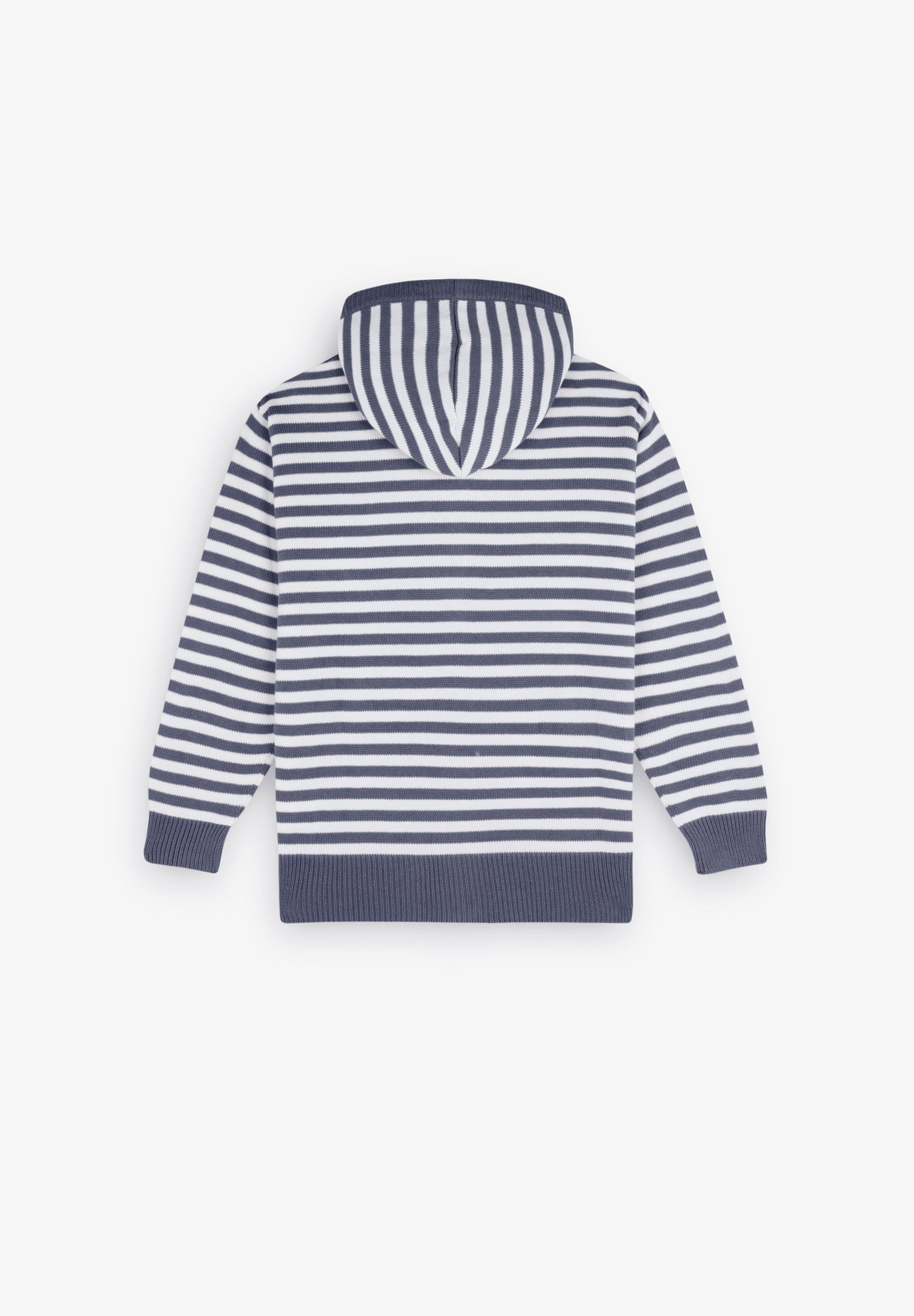SWEAT MAILLE RAYURES FERMETURE ÉCLAIR