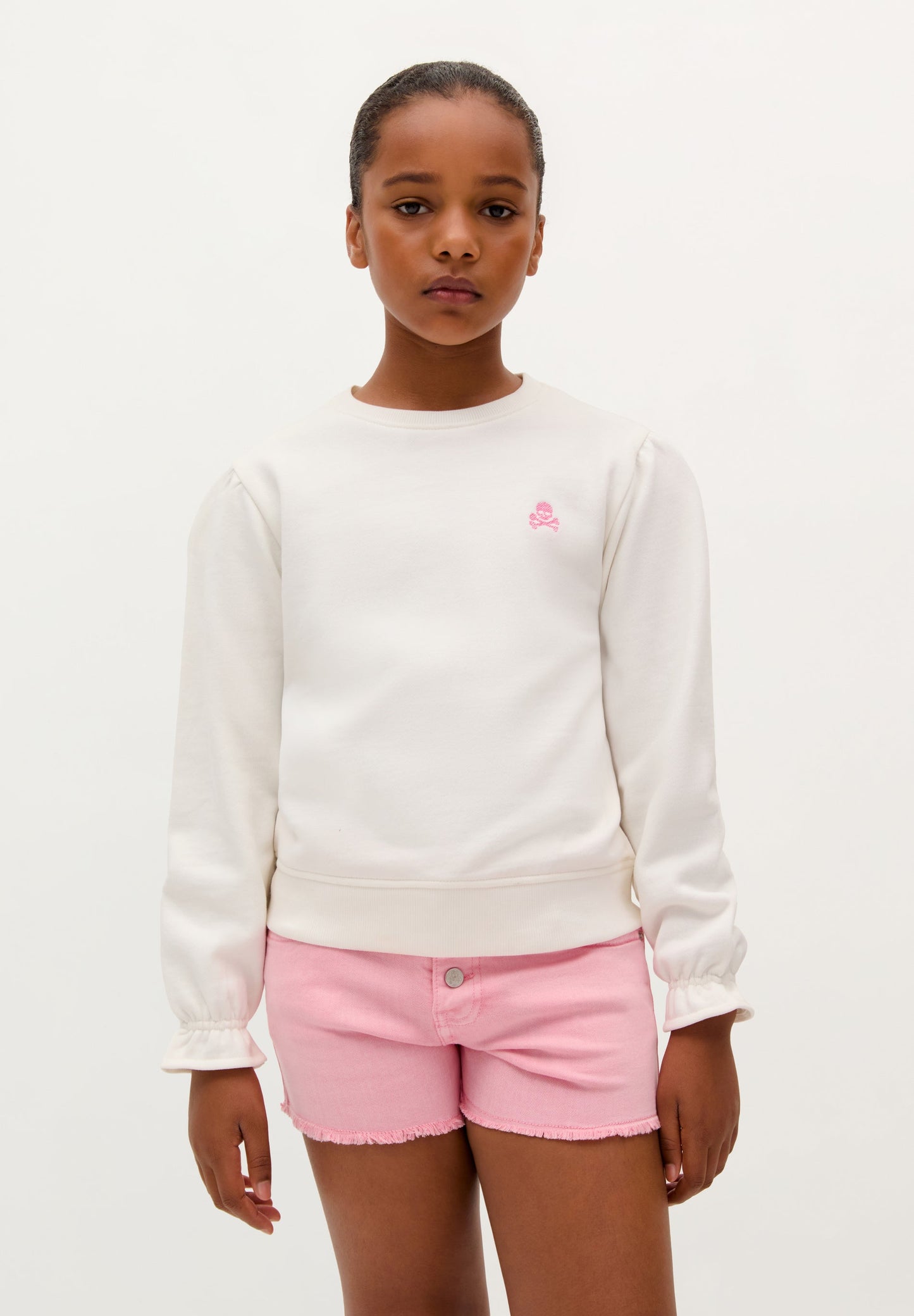 BERMUDA BRODÉ FLEUR