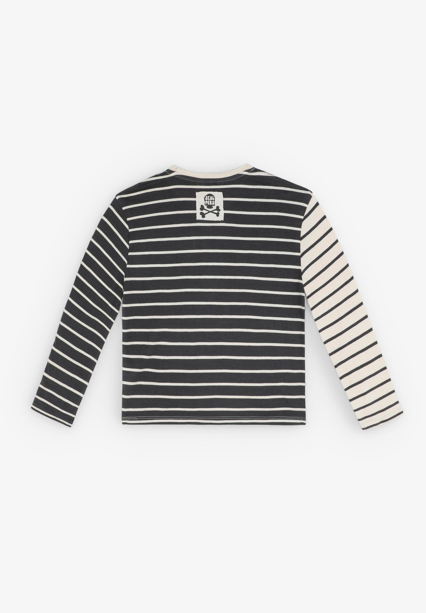 T-SHIRT RAYURES CONTRASTANTES POCHE