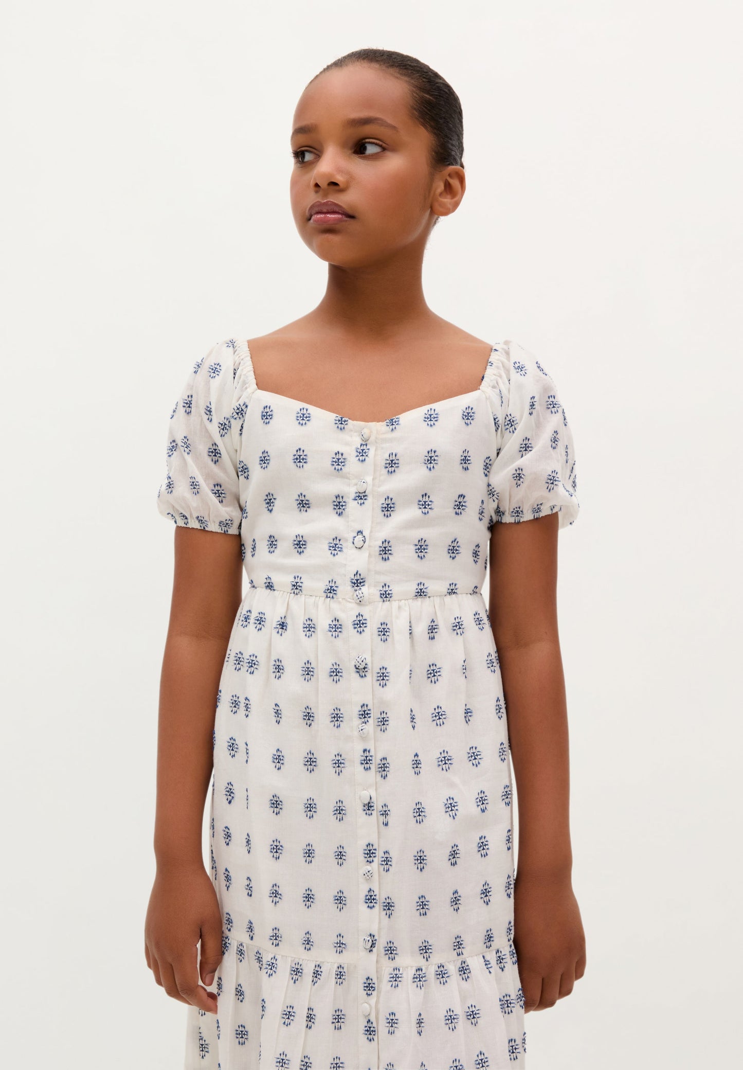 ROBE MIDI MANCHES BALLON