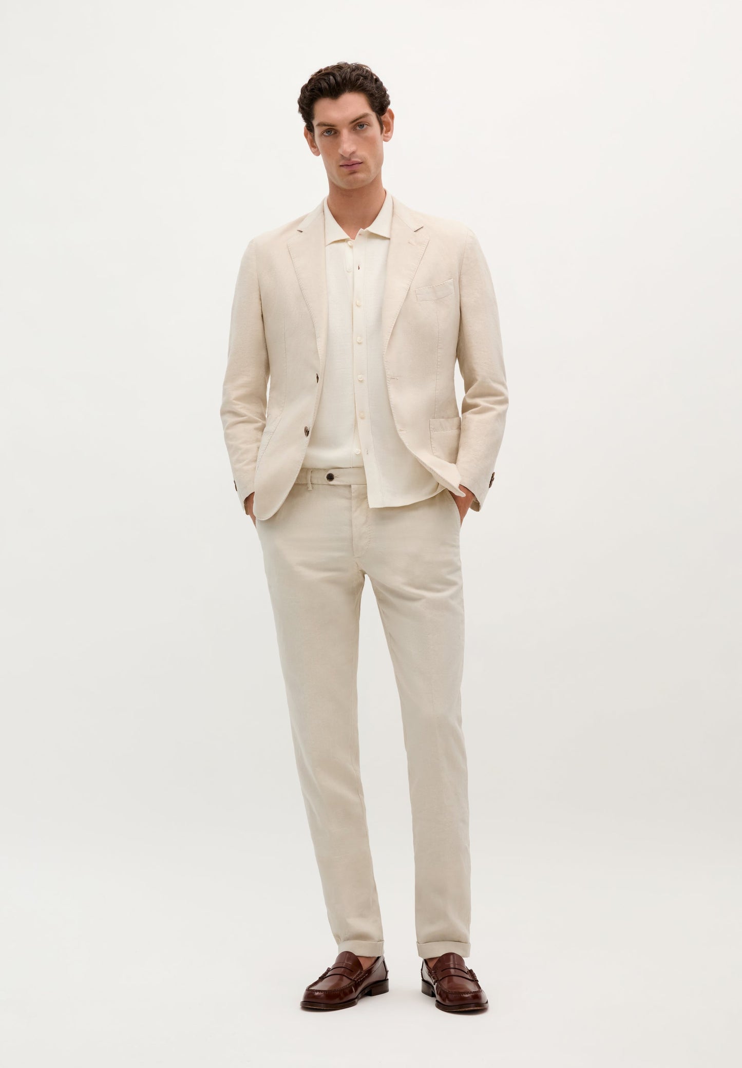 SCDUOMO LINEN SUIT PANTS