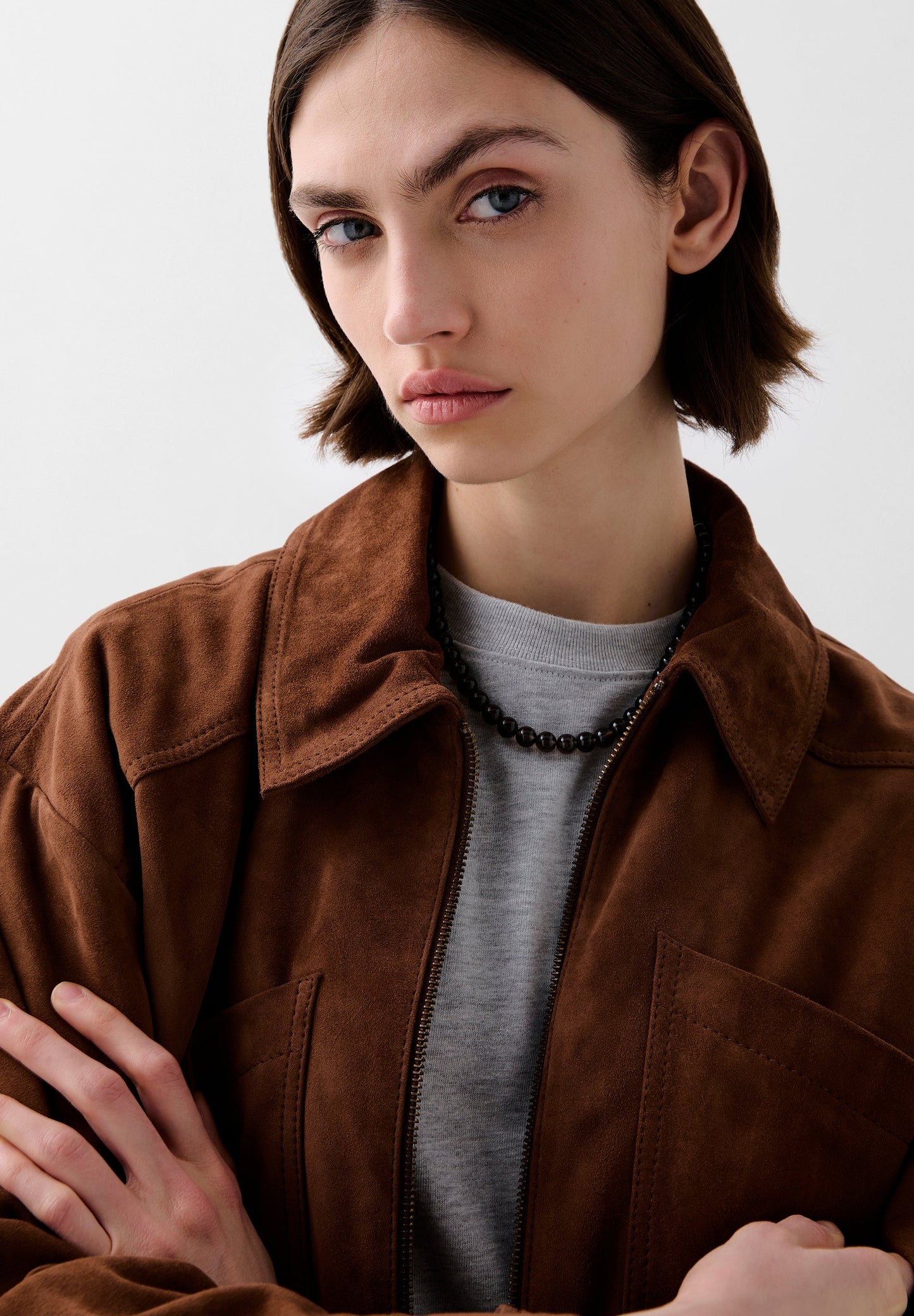 VESTE CROPPED DAIM