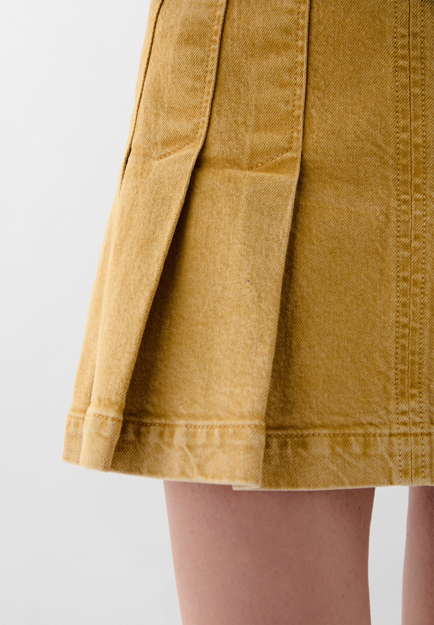 SCWASHED MINI DENIM SKIRT