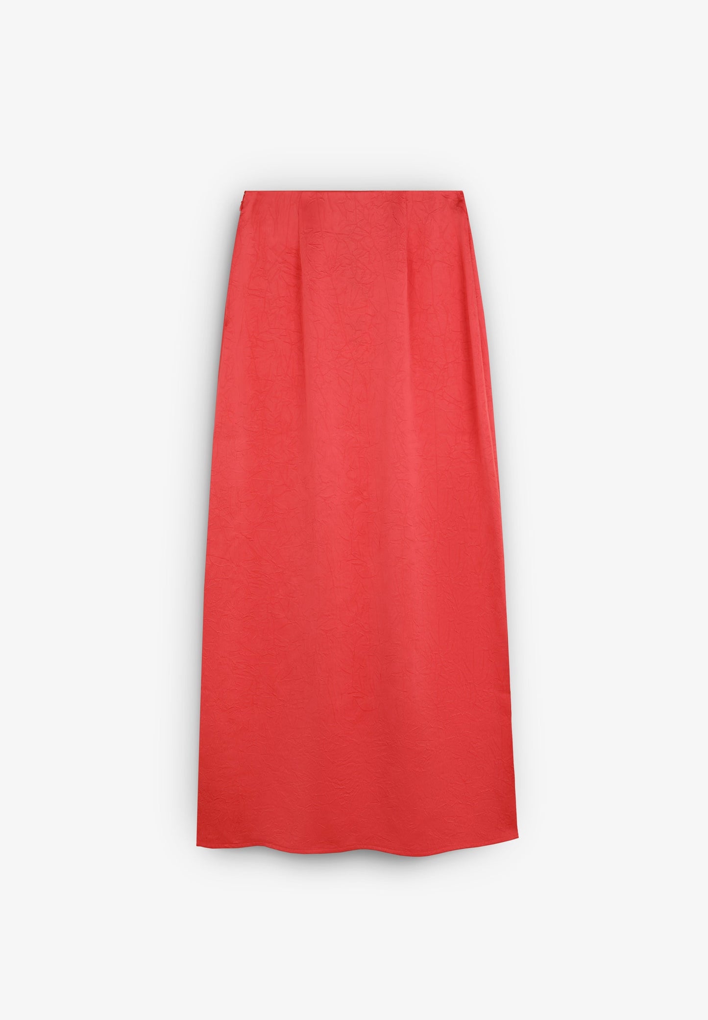 JUPE MIDI FLUIDE TEXTURÉE