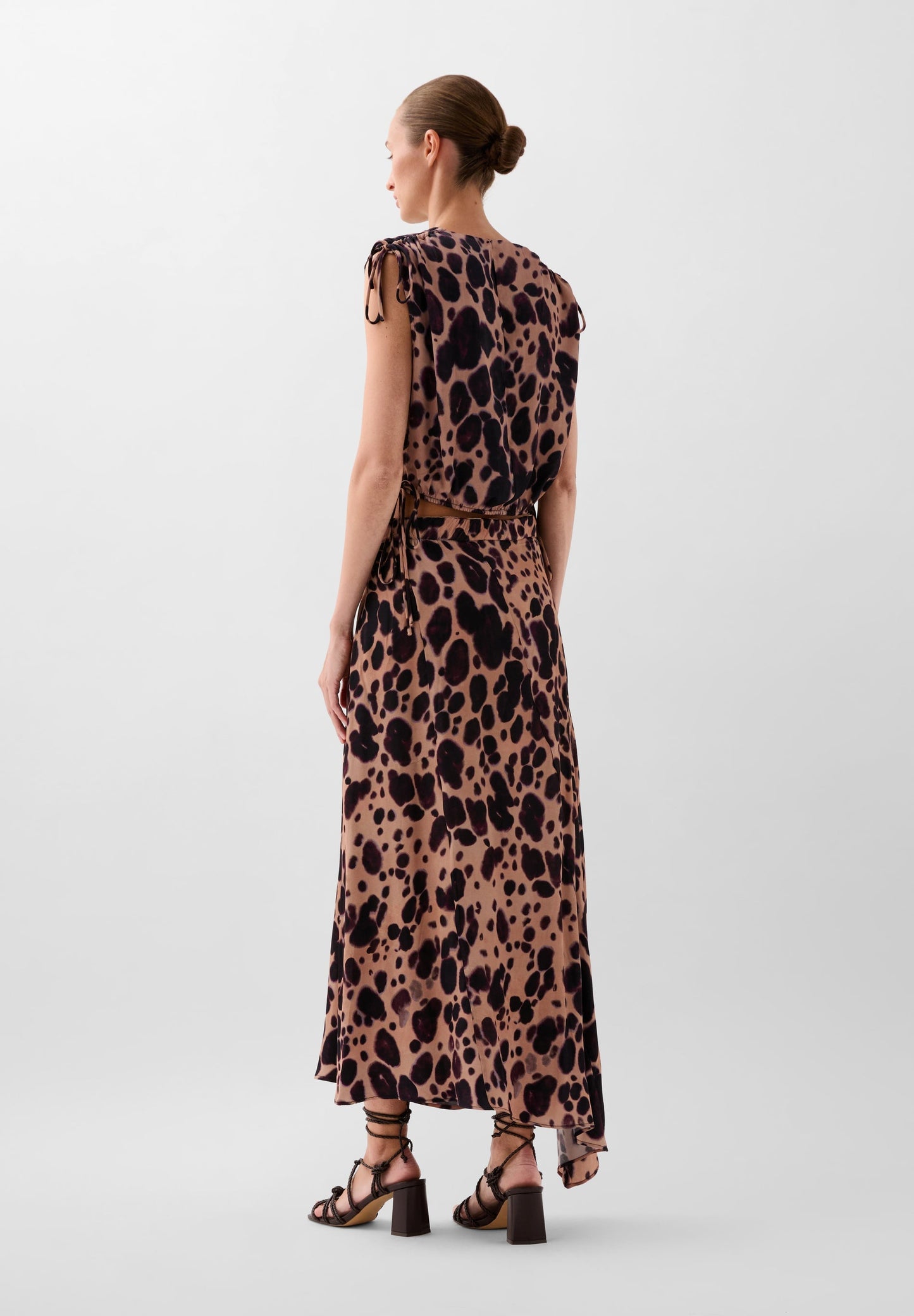 JUPE MIDI IMPRIMÉ MOTIF ANIMAL