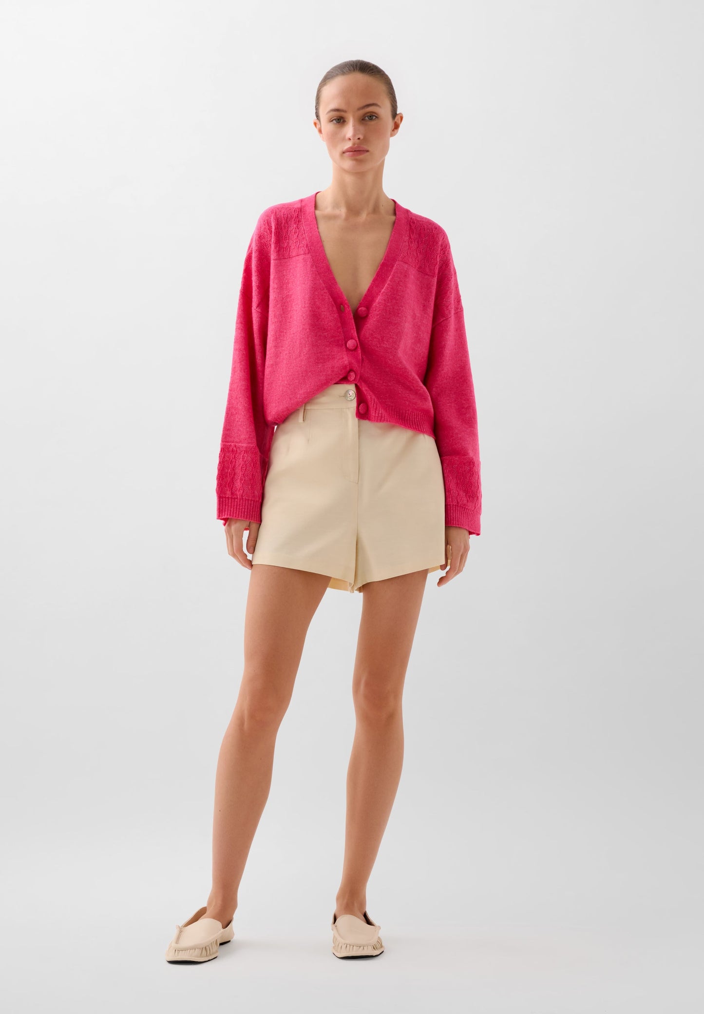 CARDIGAN COL EN V