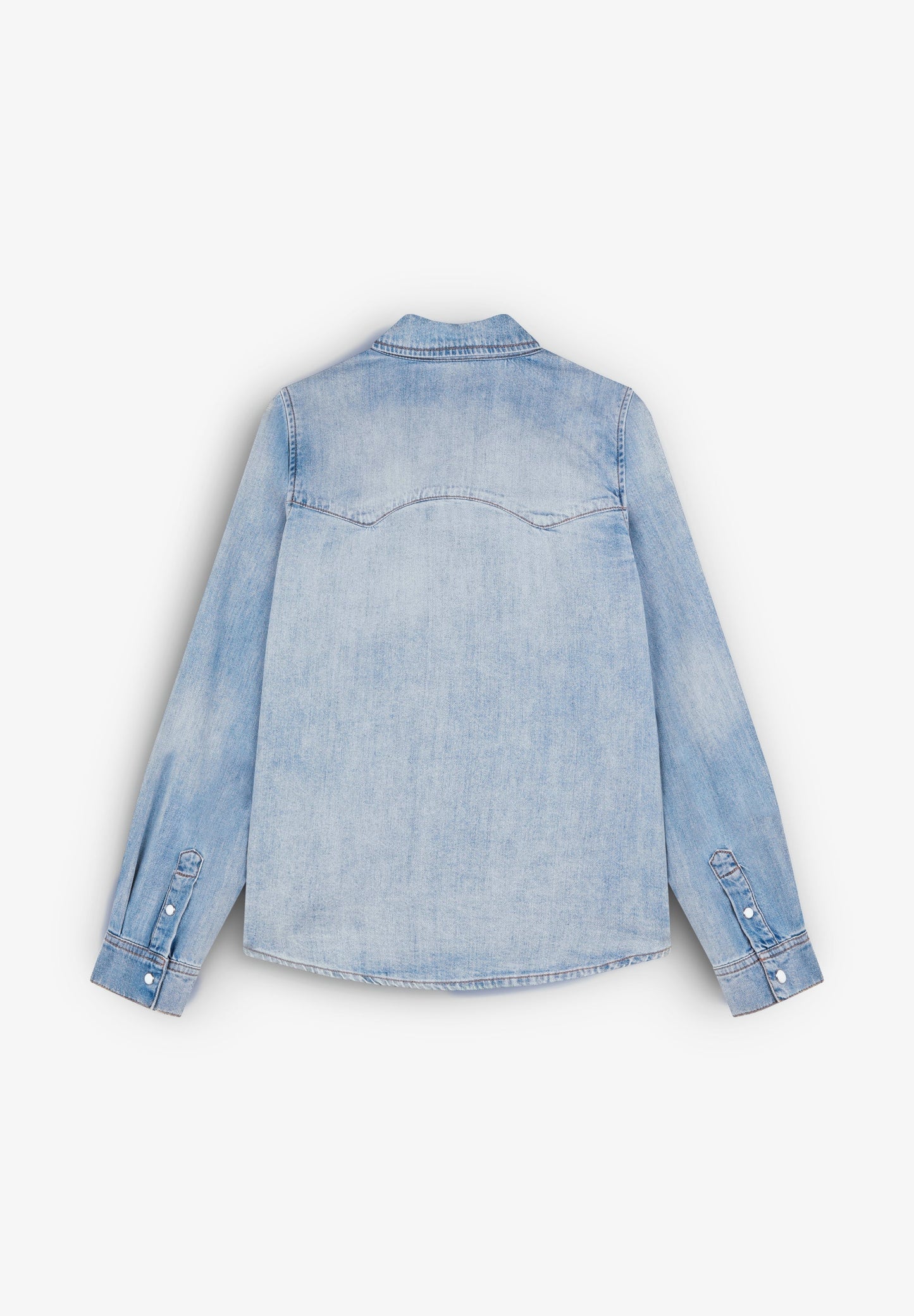 CHEMISE DENIM POCHE CONTRASTANTE