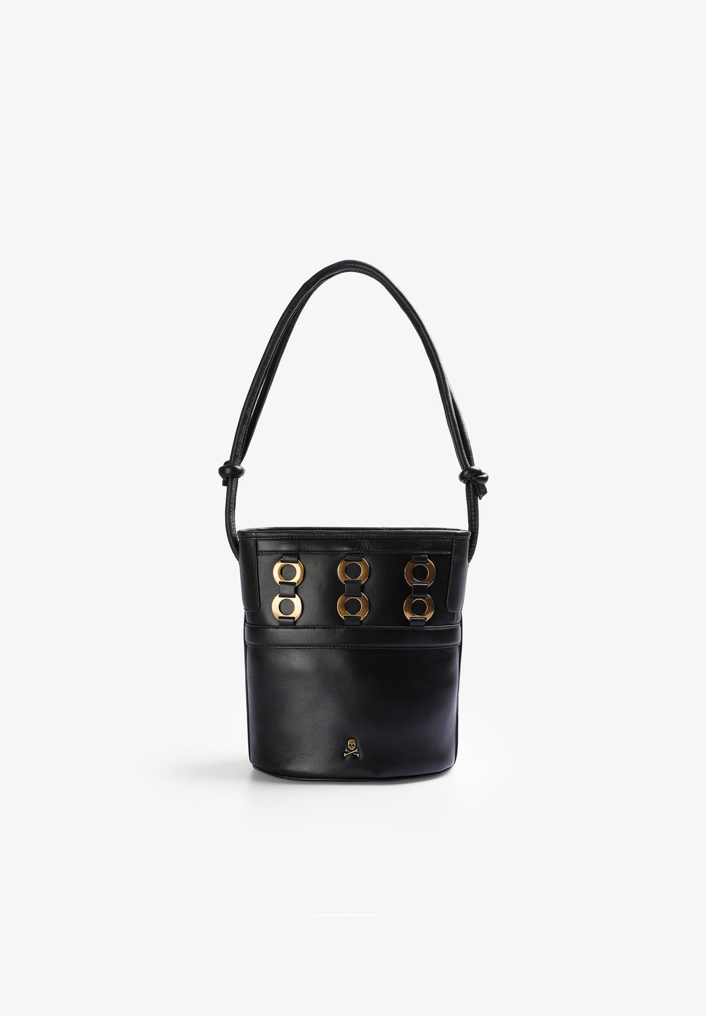 SAC SEAU CUIR ŒILLETS