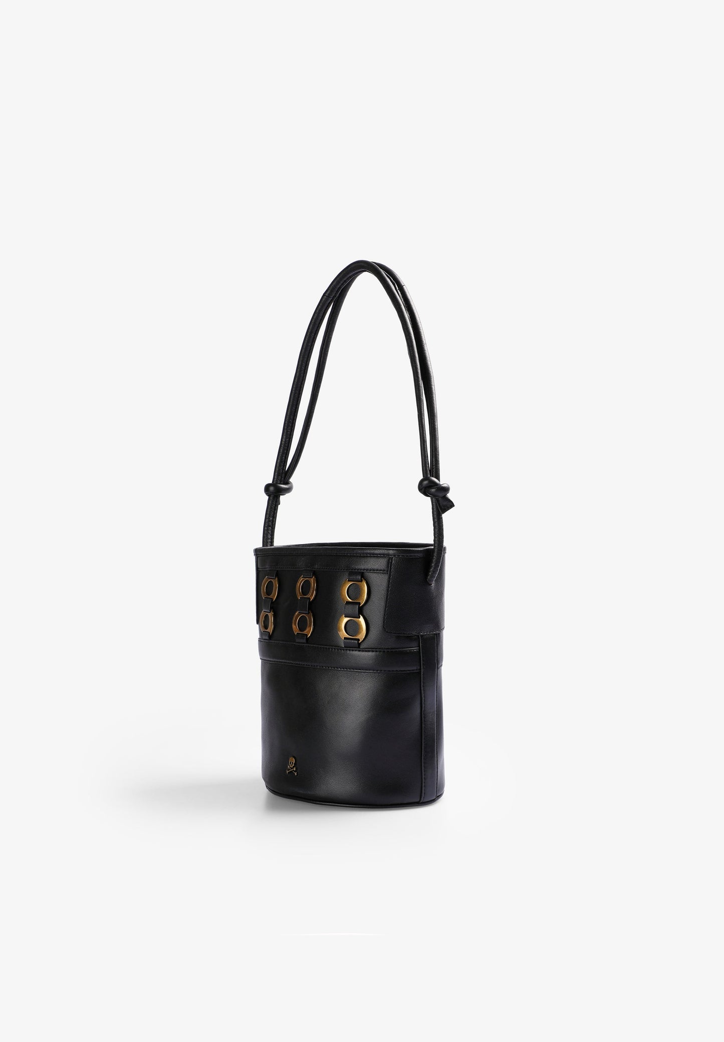 SAC SEAU CUIR ŒILLETS
