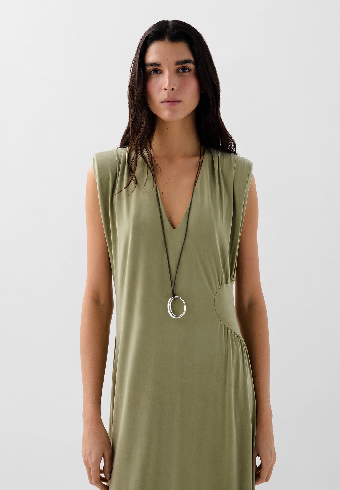 ROBE CUPRO DÉTAIL TAILLE
