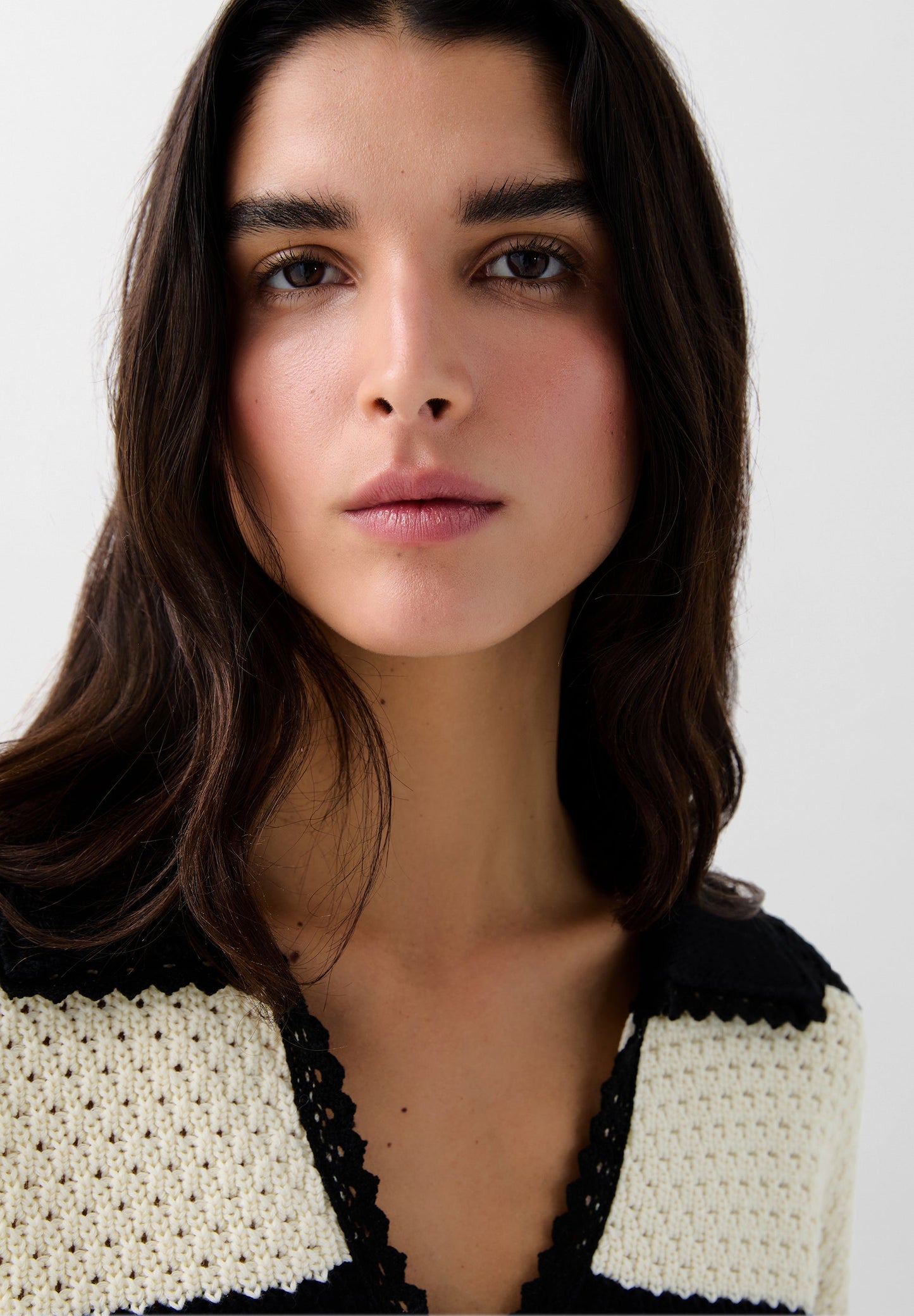 PULL RAYURES CROCHET