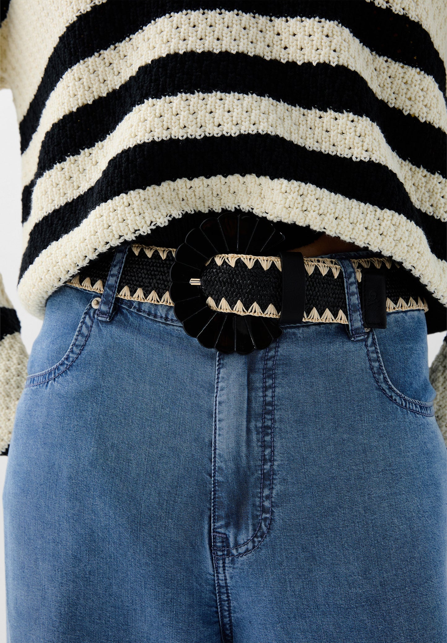 PULL RAYURES CROCHET