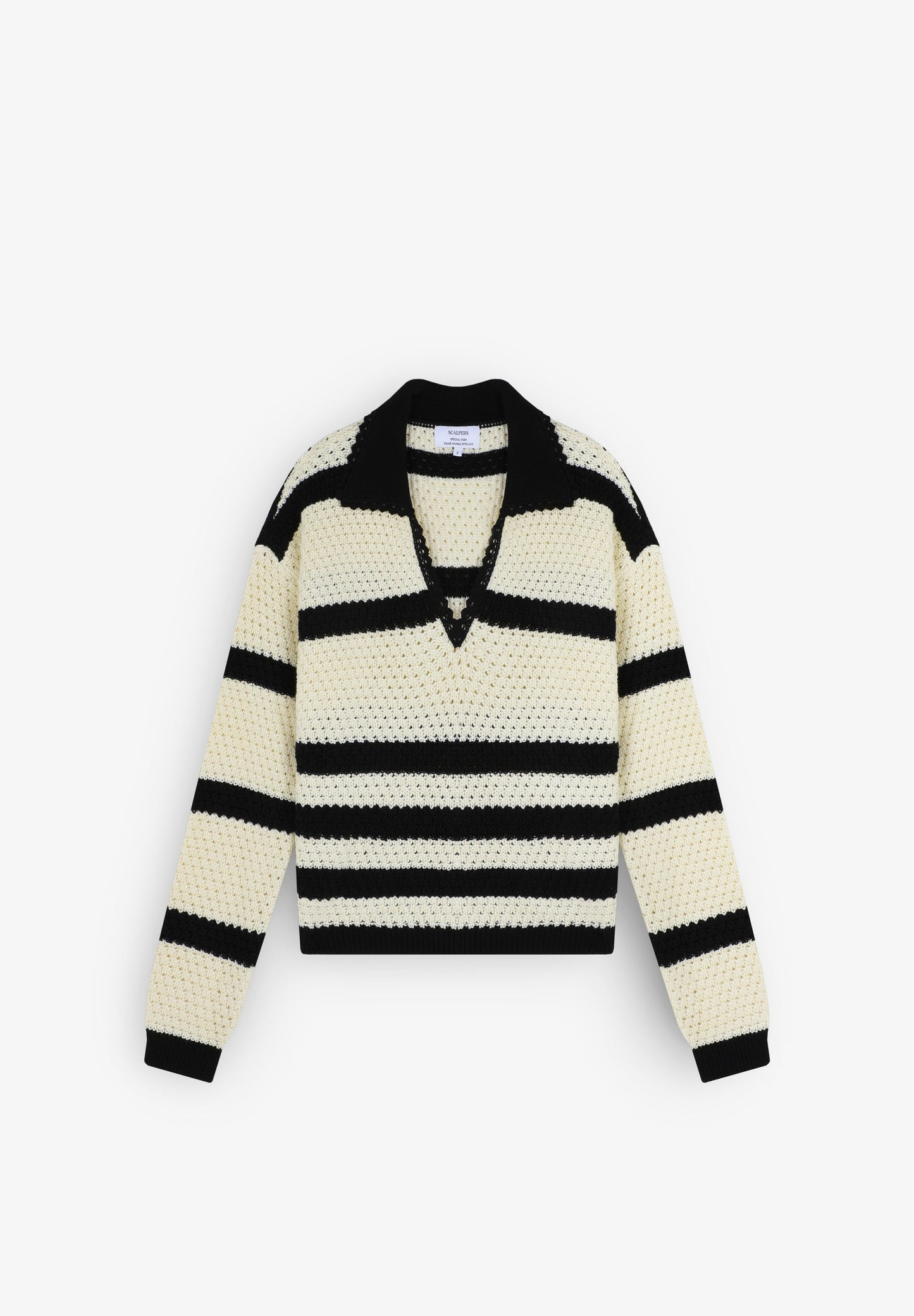 PULL RAYURES CROCHET