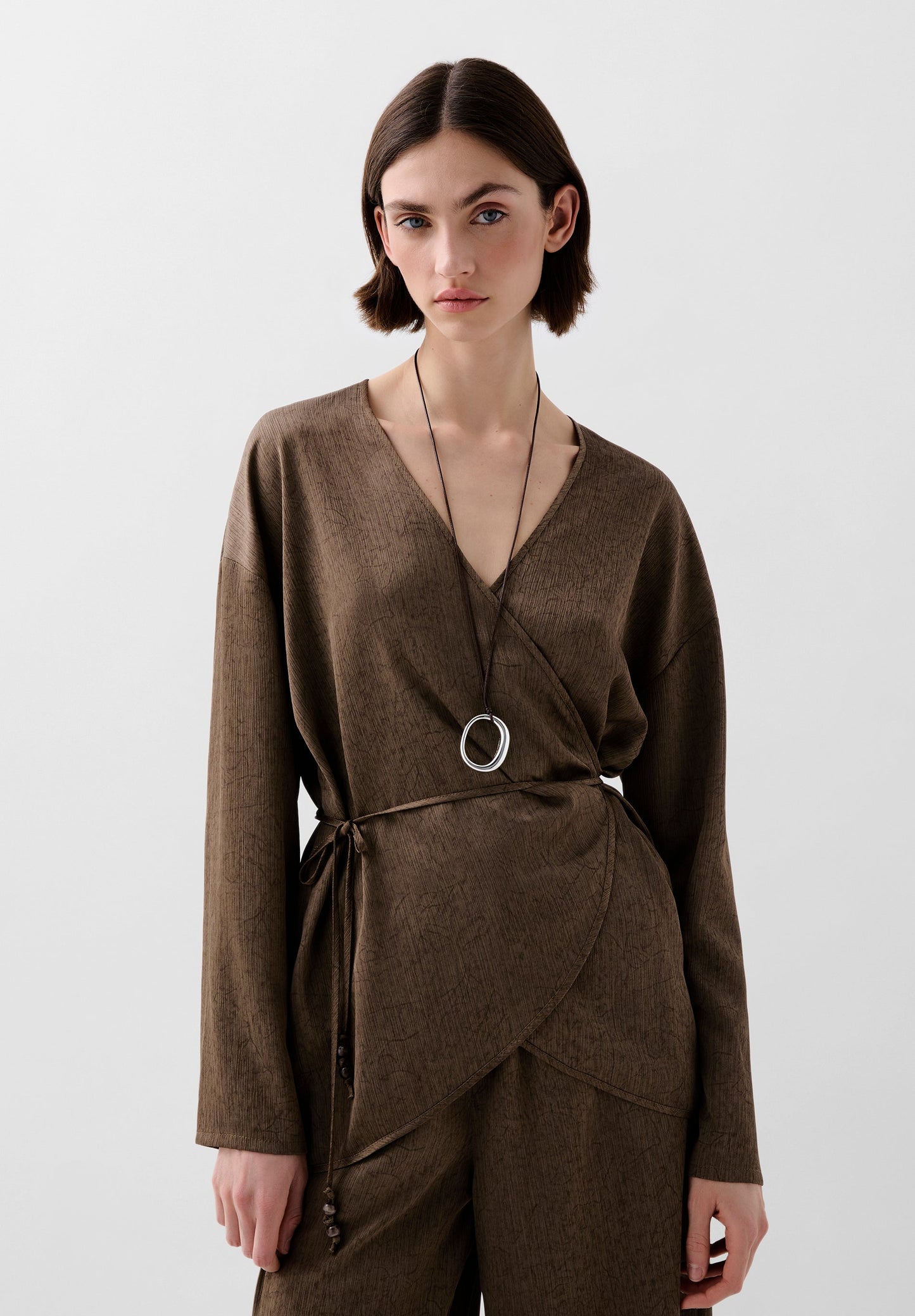 CAFTAN ASYMÉTRIQUE CORDON