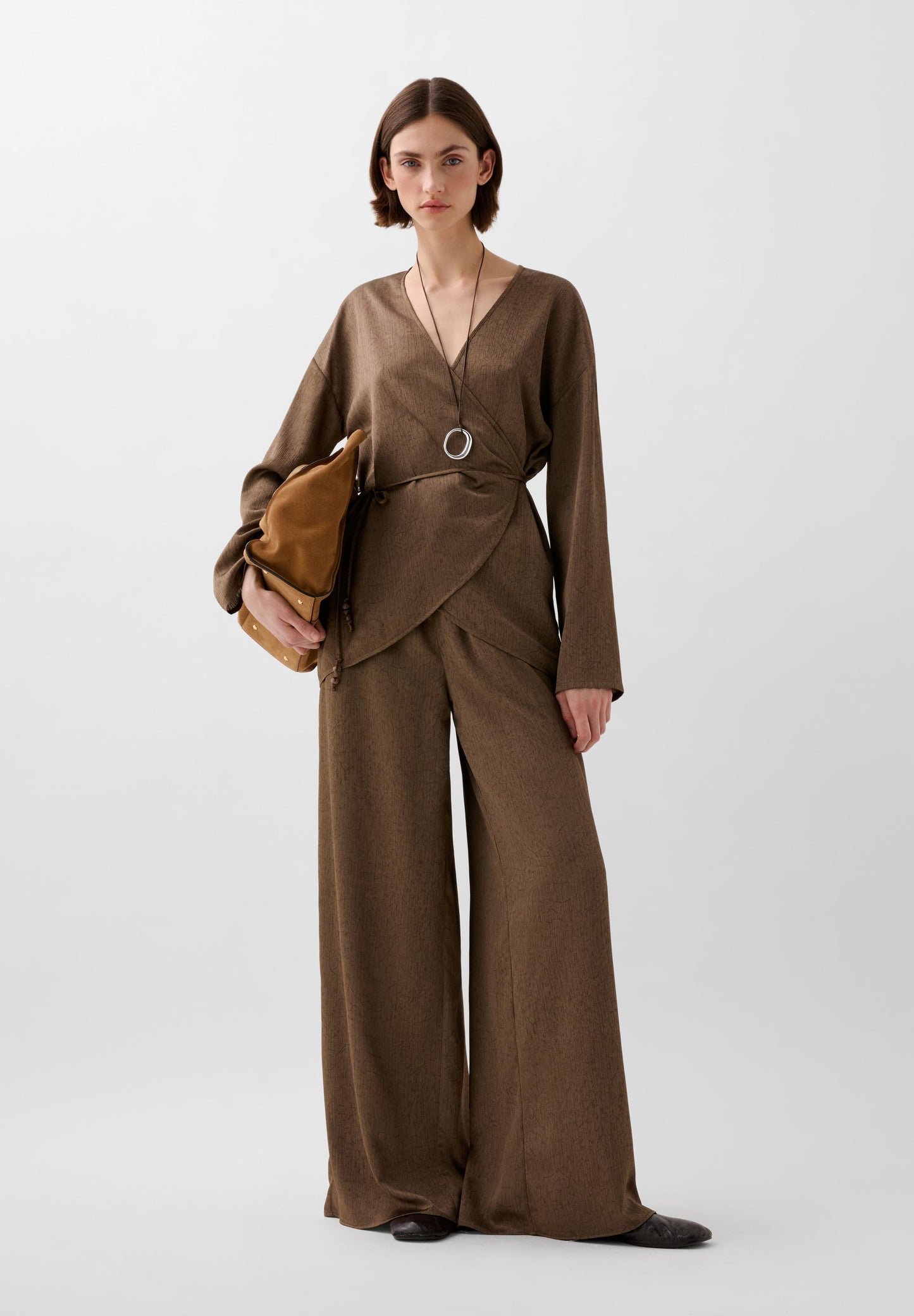 CAFTAN ASYMÉTRIQUE CORDON