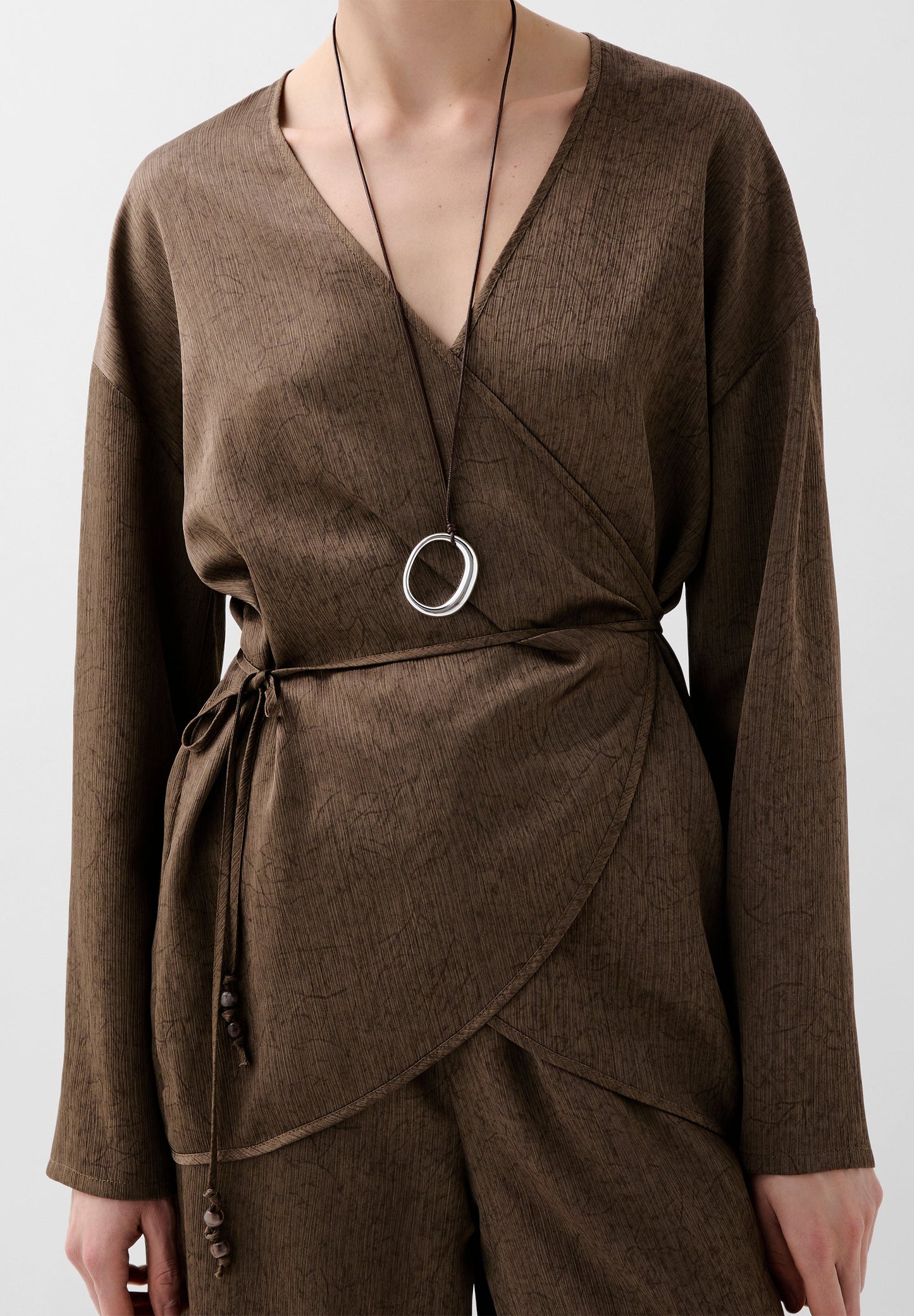 CAFTAN ASYMÉTRIQUE CORDON