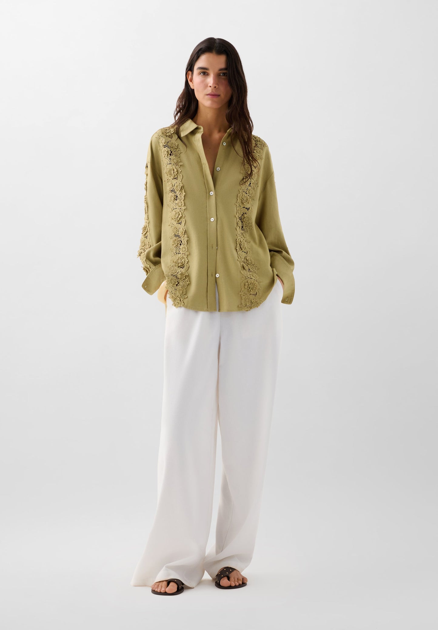 CHEMISE DÉTAILS DENTELLE