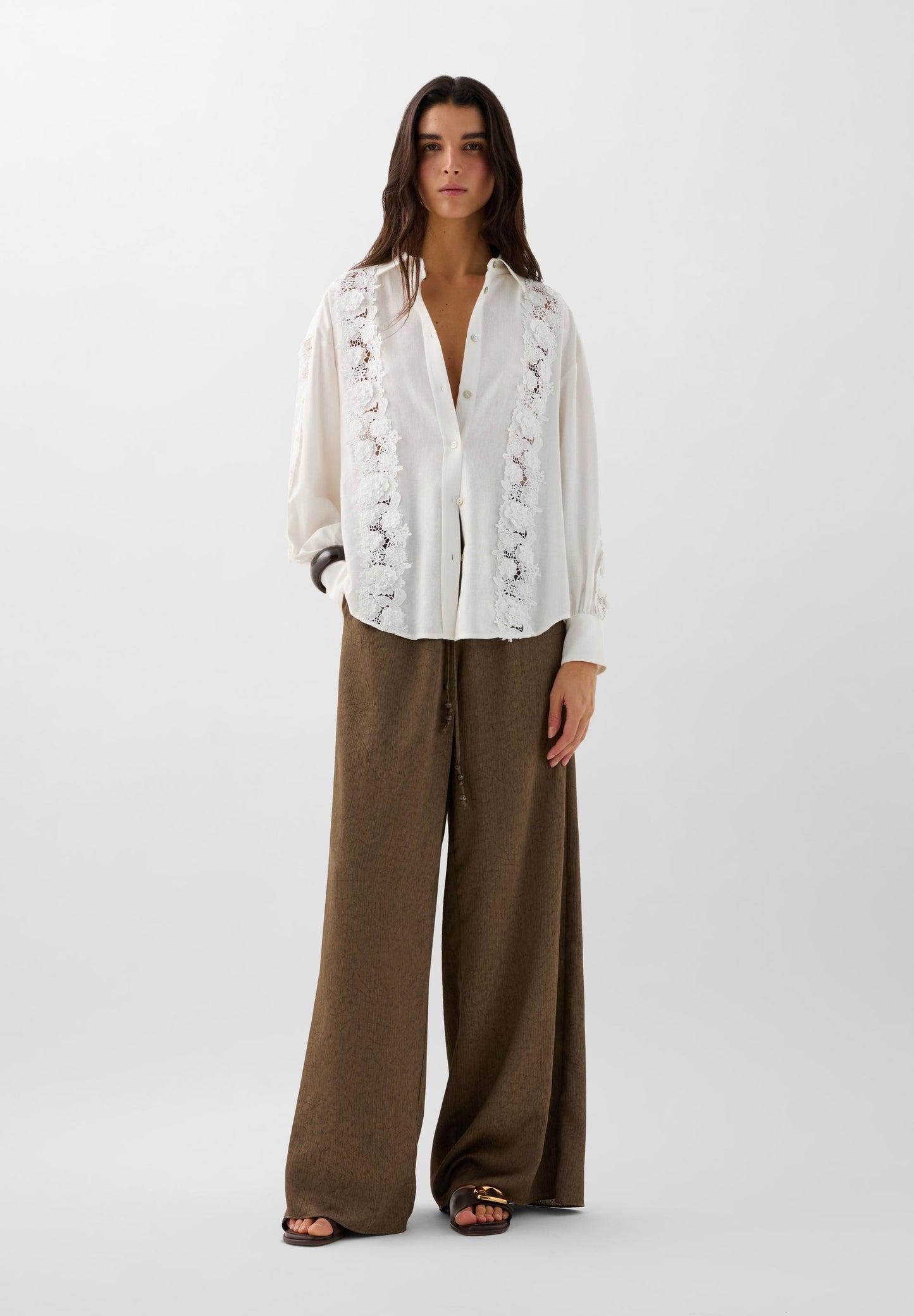 CHEMISE DÉTAILS DENTELLE