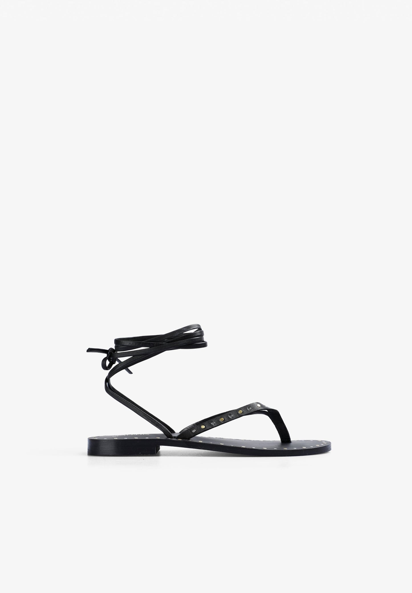SANDALES 100 % CUIR LACÉES