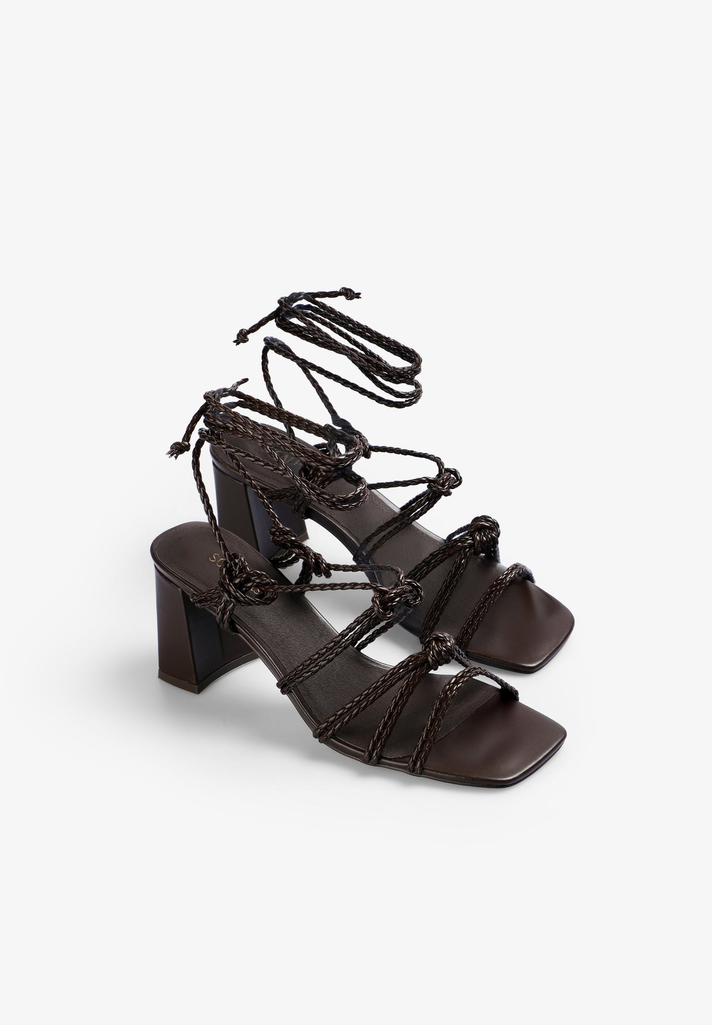 SANDALES TALON CUIR