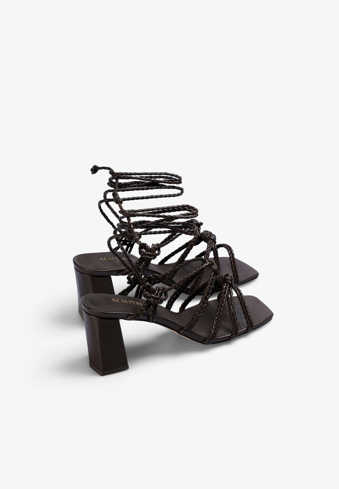 SANDALES TALON CUIR