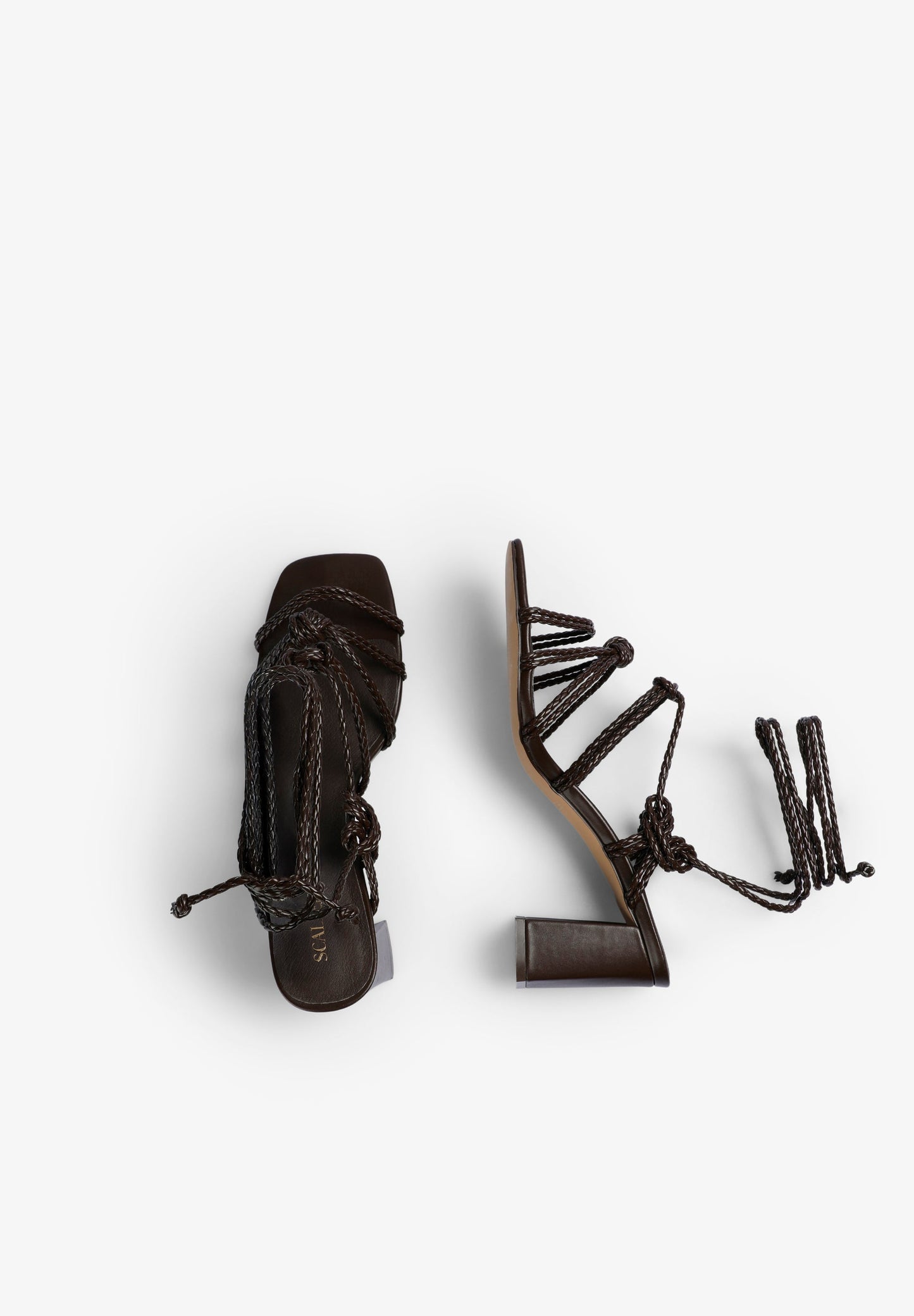 SANDALES TALON CUIR