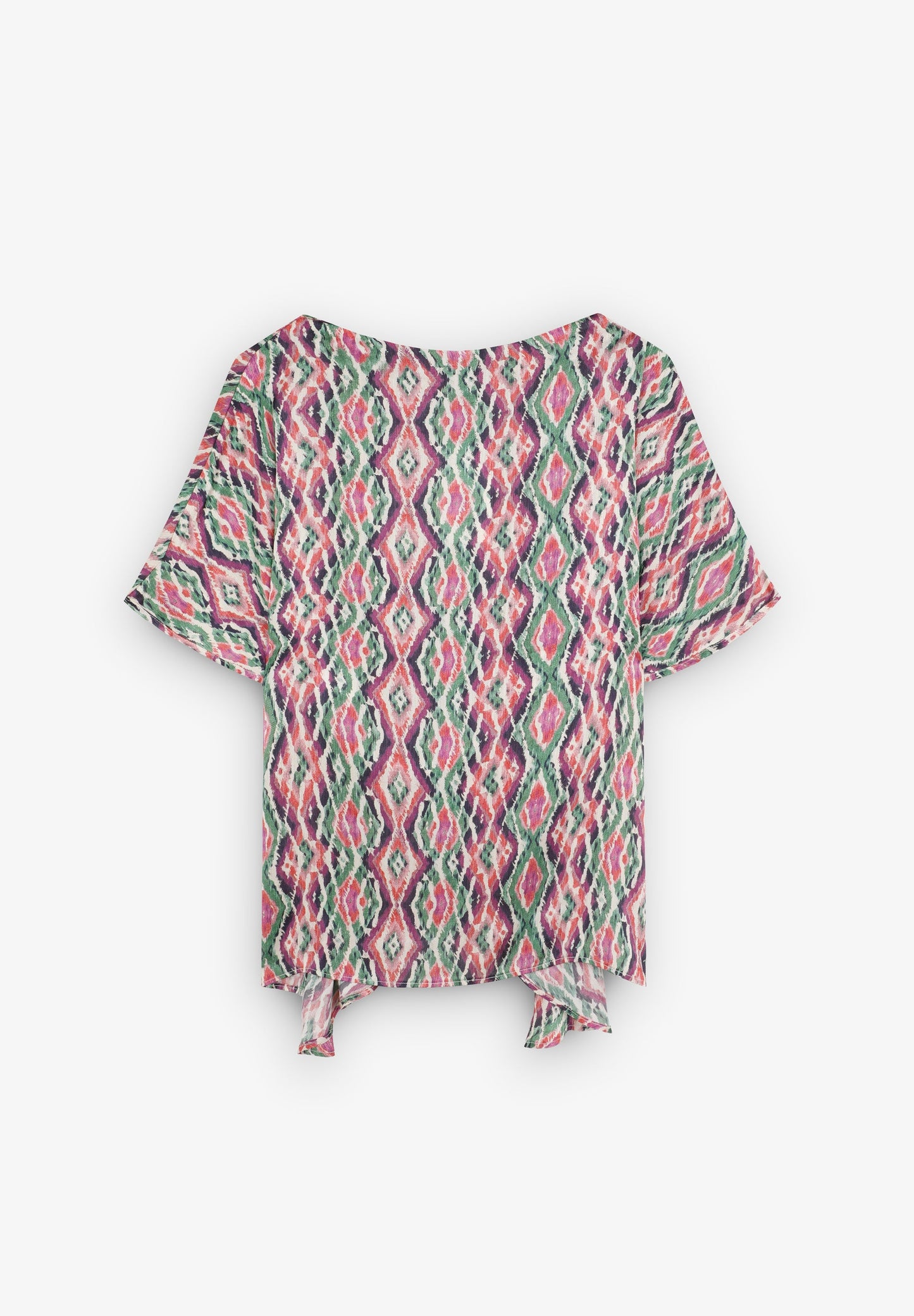 T-SHIRT FLUIDE IMPRIMÉ CROISÉ