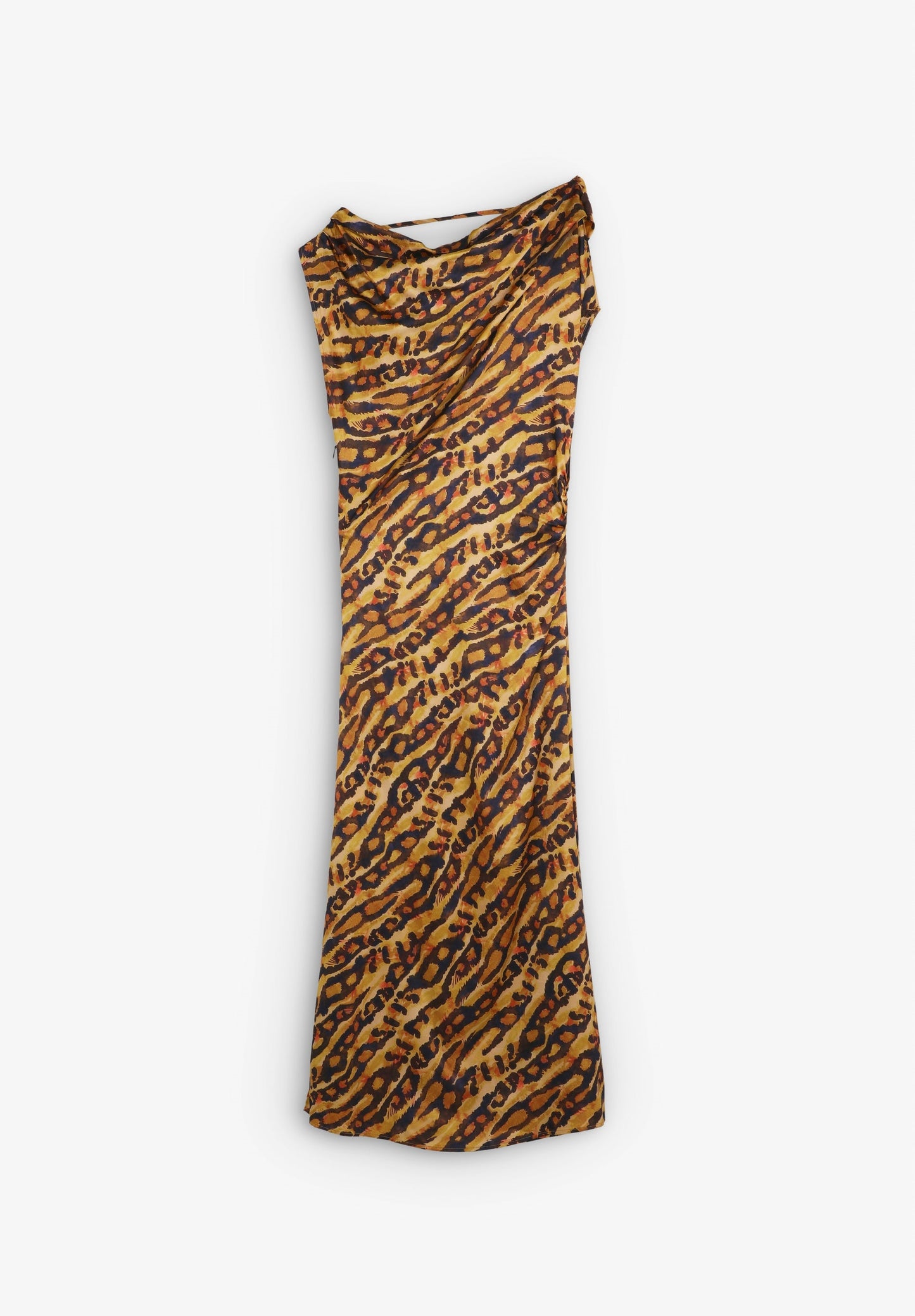 ROBE SATINÉE ANIMAL PRINT