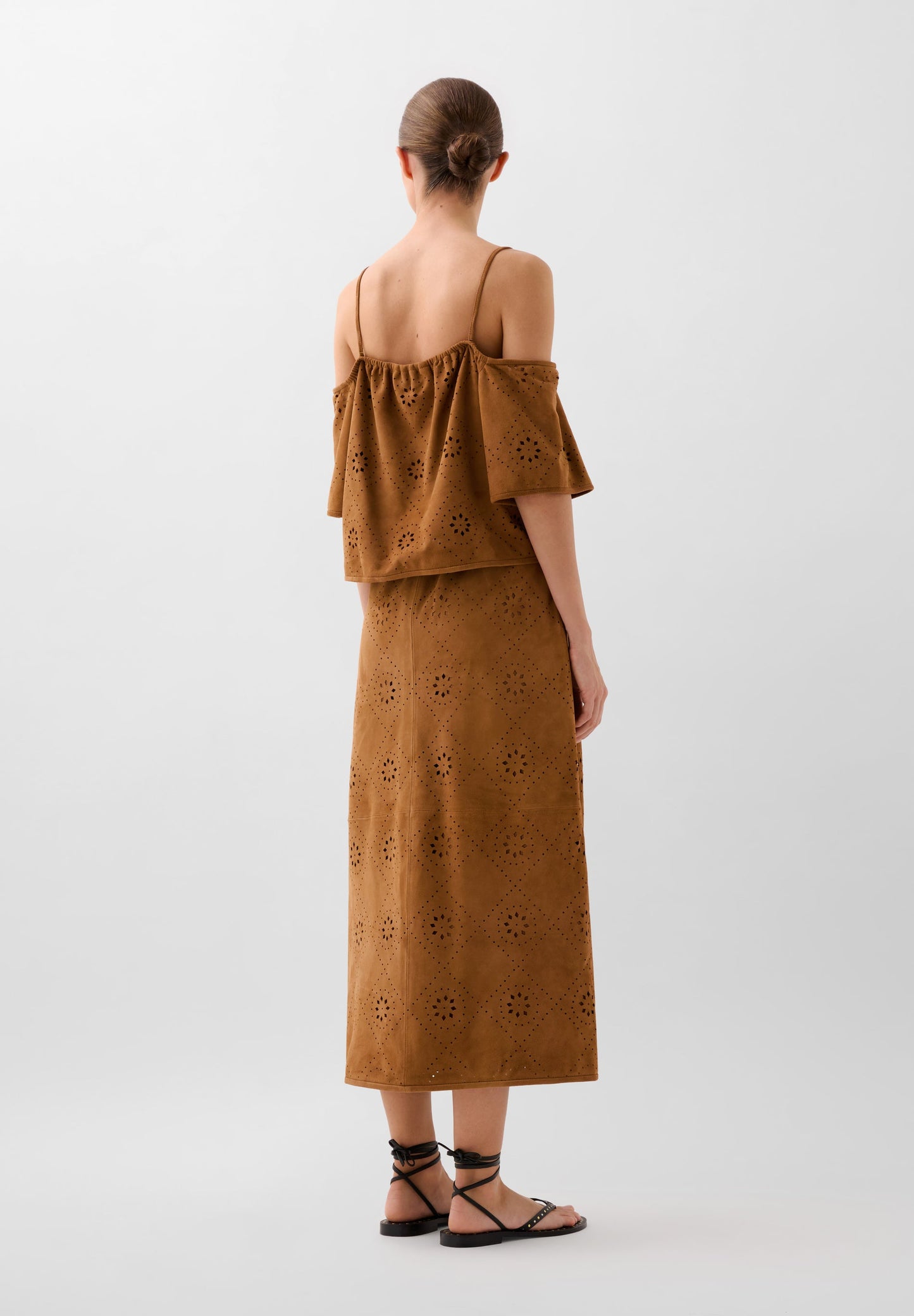 SCSUEDE MIDI SKIRT