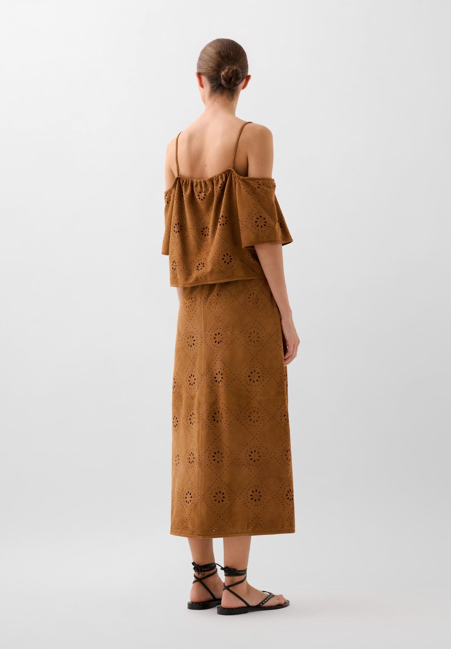SCSUEDE MIDI SKIRT