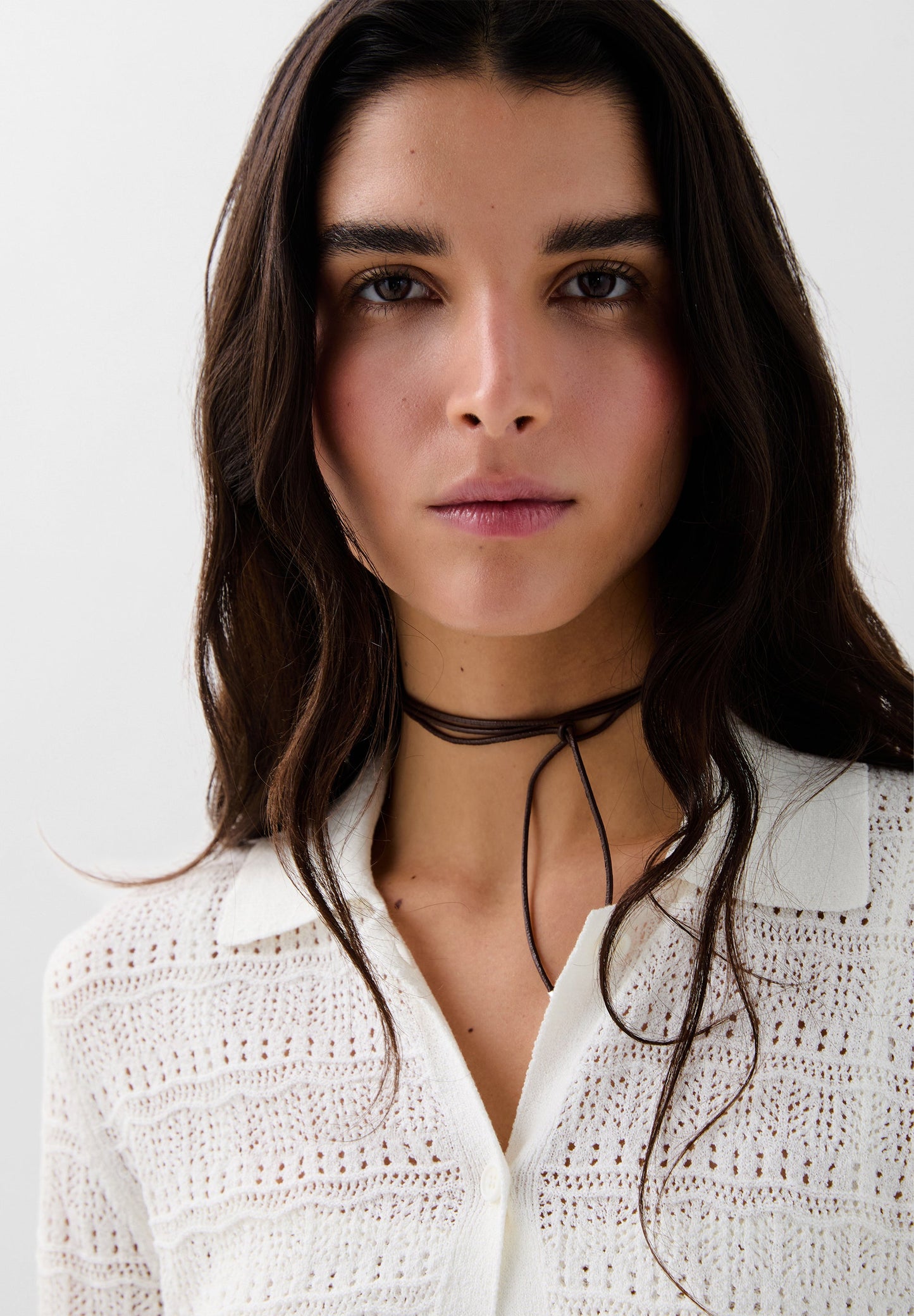 SCPOINTELLE WHITE CARDIGAN