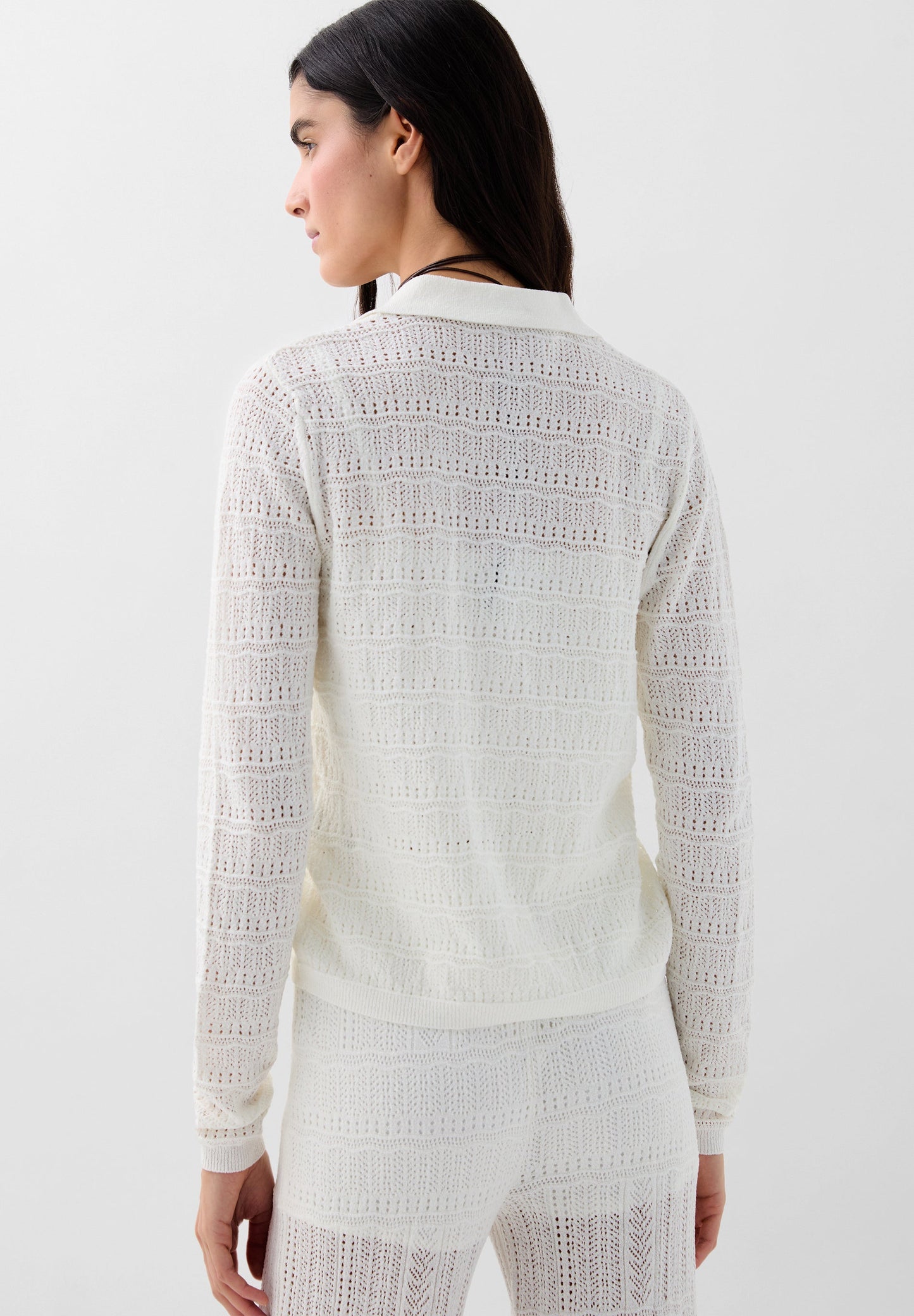 SCPOINTELLE WHITE CARDIGAN