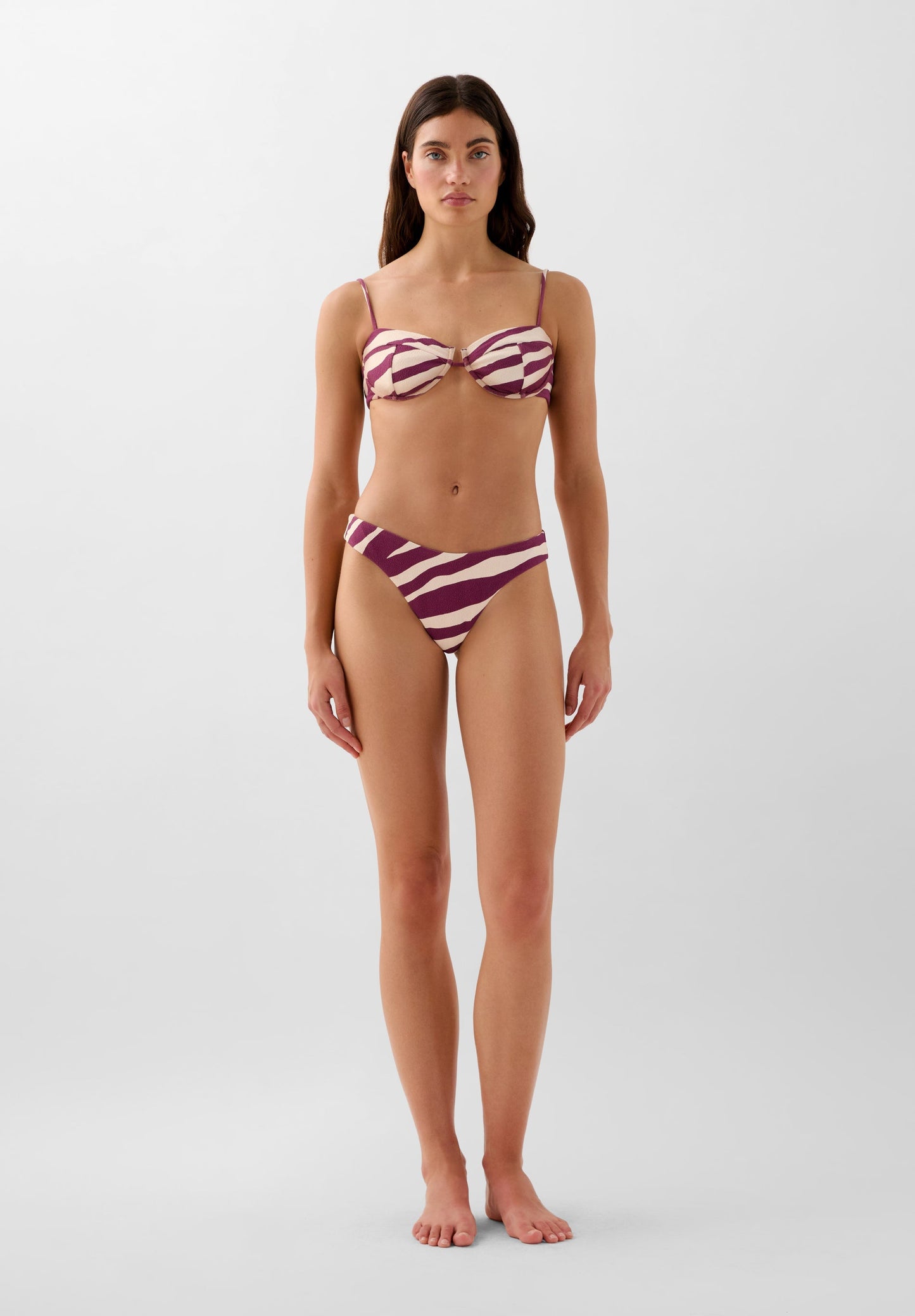 TOP DE BIKINI À BALCONNET ZEBRA