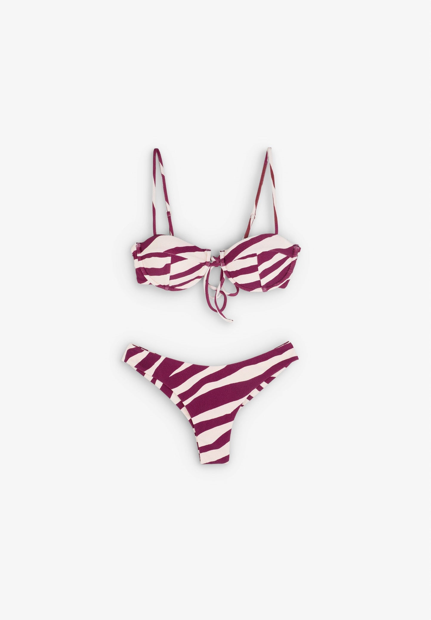 TOP DE BIKINI À BALCONNET ZEBRA