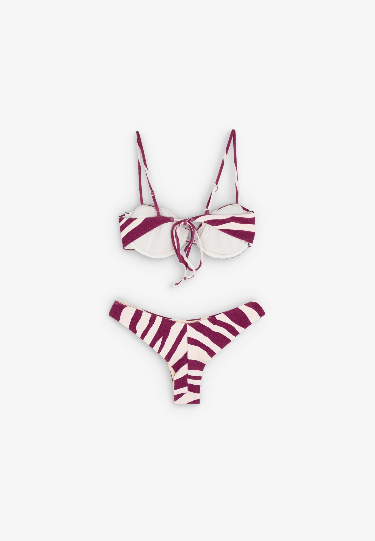 TOP DE BIKINI À BALCONNET ZEBRA