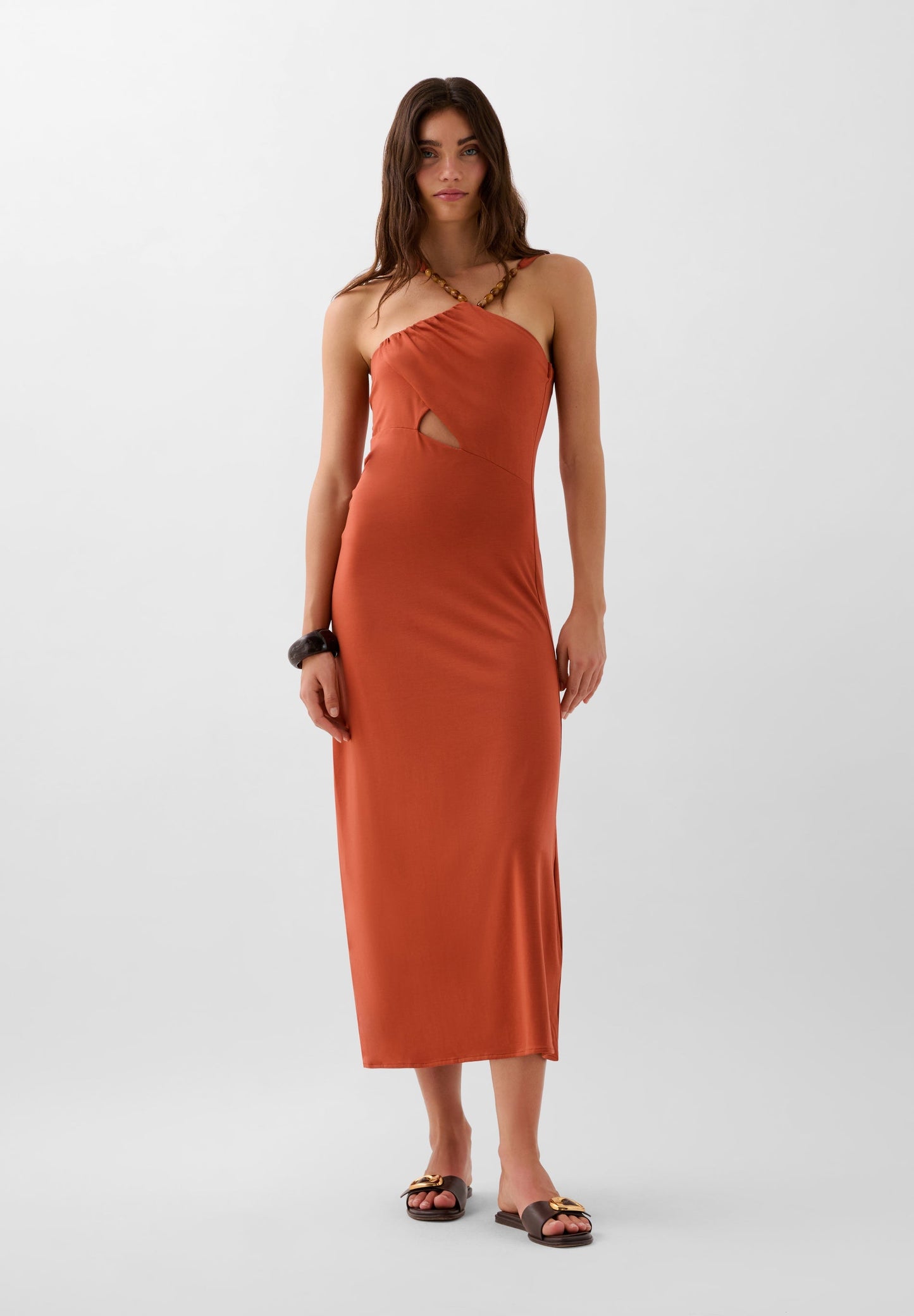 ROBE MIDI ASYMÉTRIQUE