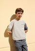 T-SHIRT RAYURES CONTRASTANTES POCHE