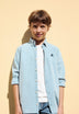 CHEMISE DENIM COL AVEC BOUTONS